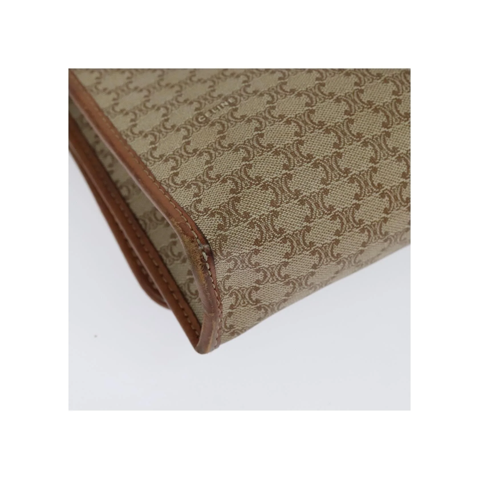 Sac À Bandoulière Celine Vintage Macadam - Beige - Image 11