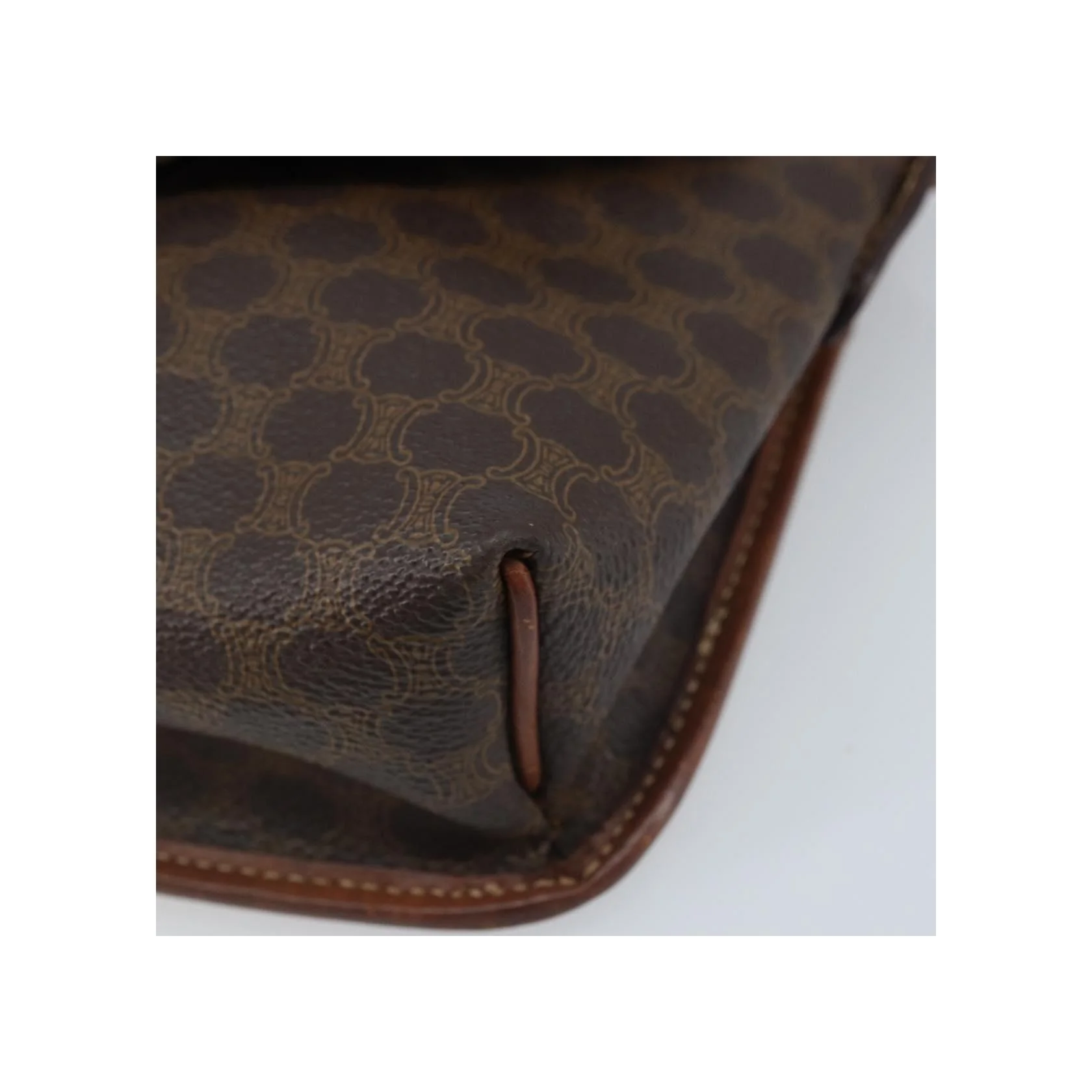 Sac À Bandoulière Celine Vintage Macadam - Brown - Image 10