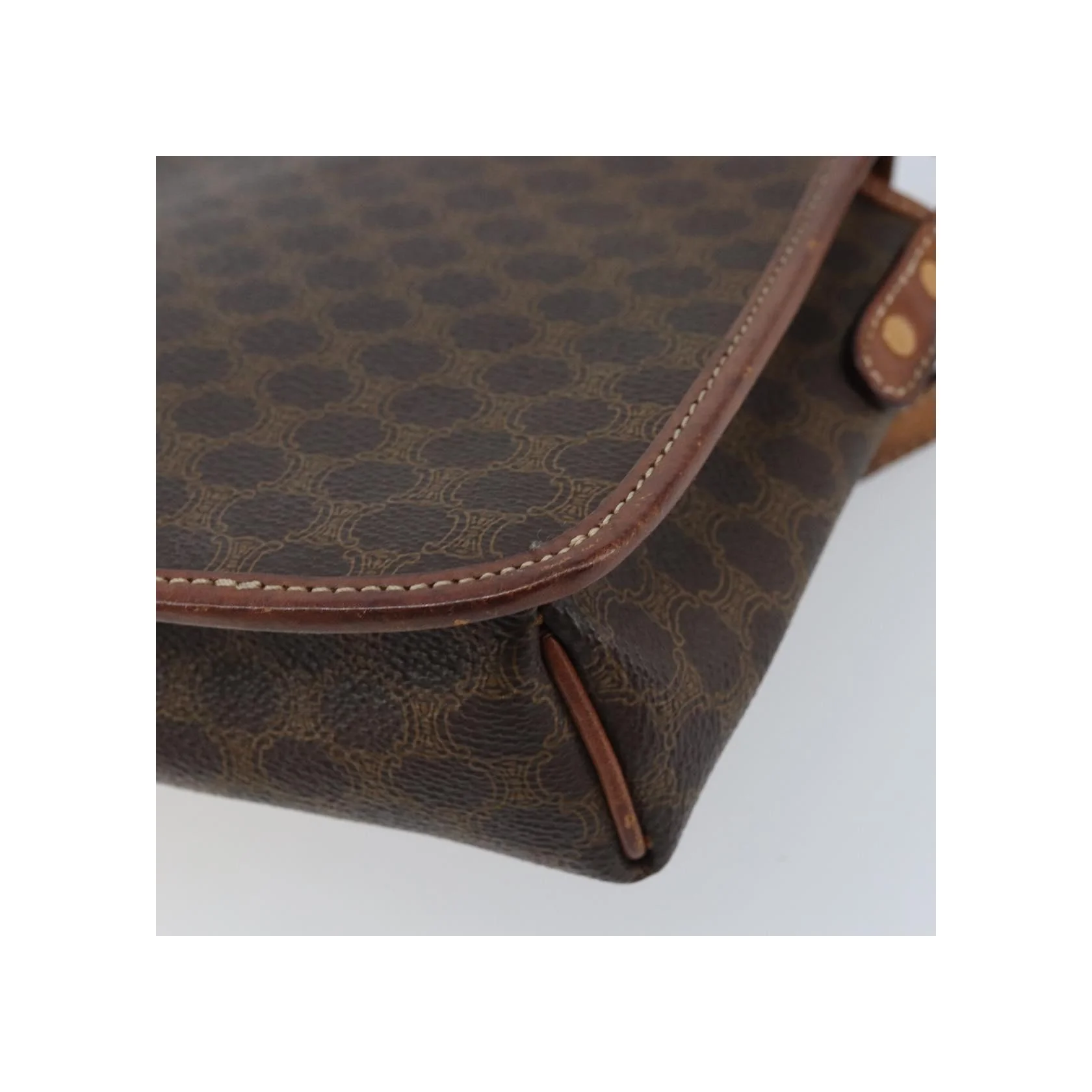 Sac À Bandoulière Celine Vintage Macadam - Brown - Image 12