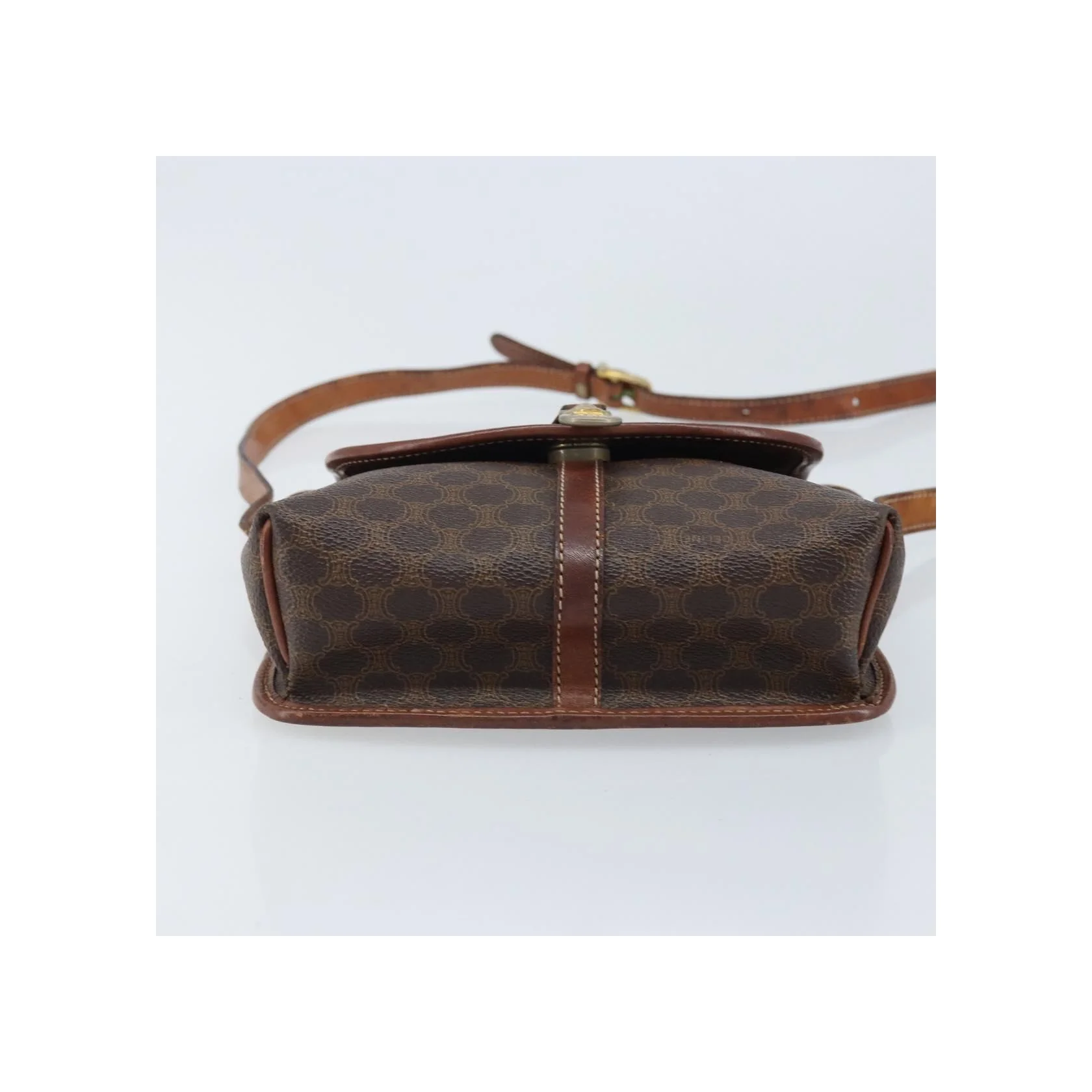 Sac À Bandoulière Celine Vintage Macadam - Brown - Image 15
