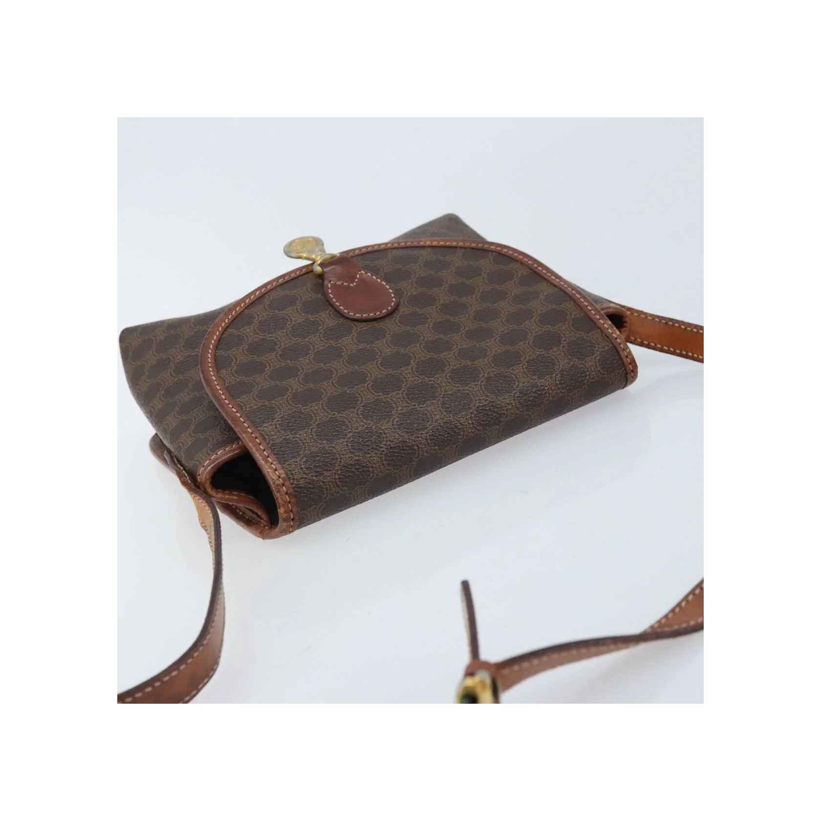 Sac À Bandoulière Celine Vintage Macadam - Brown - Image 16