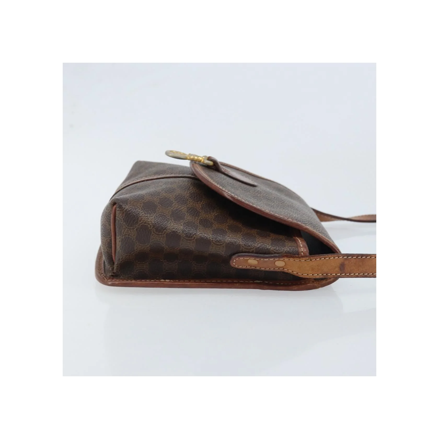 Sac À Bandoulière Celine Vintage Macadam - Brown - Image 3