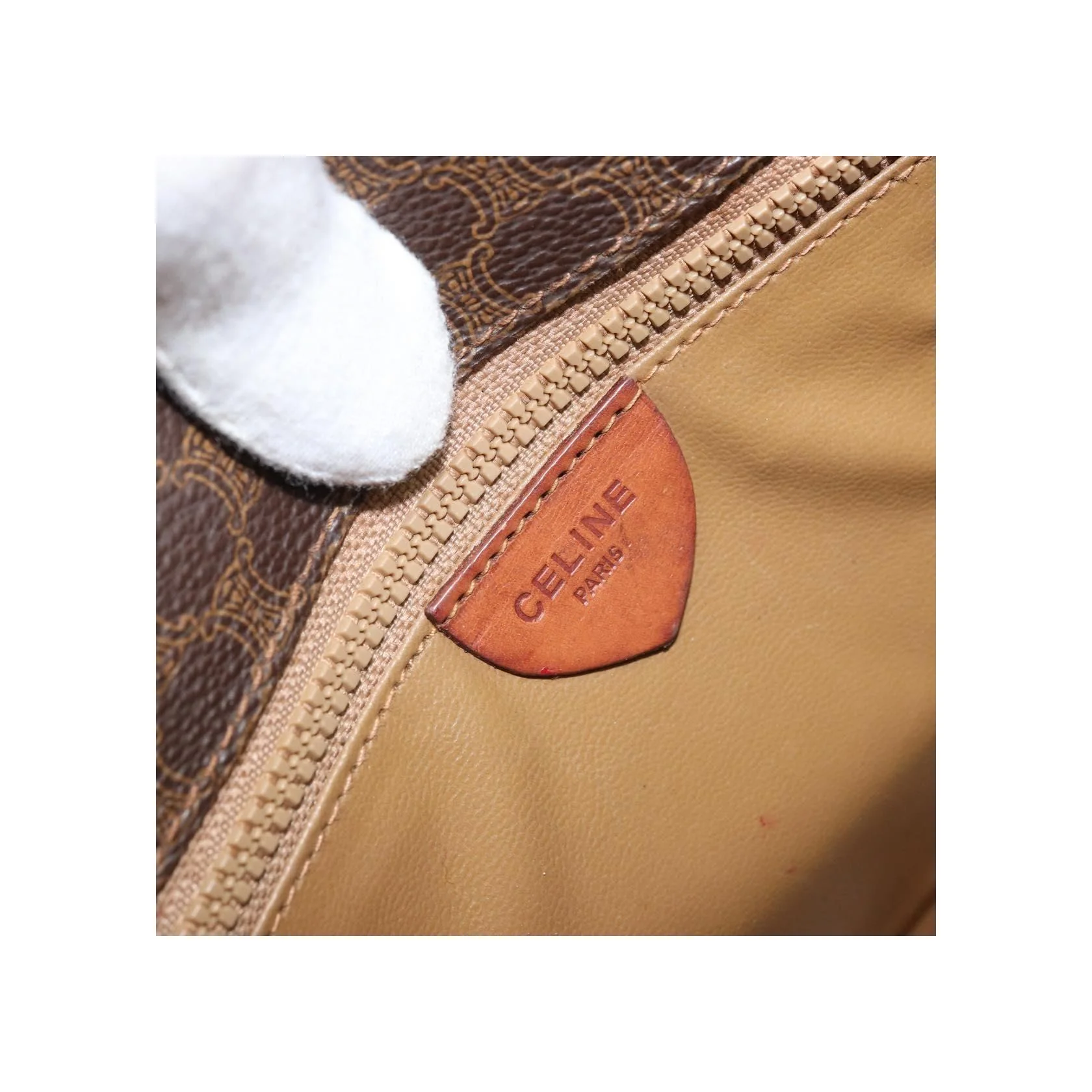 Sac À Bandoulière Celine Vintage Macadam - Brown - Image 6