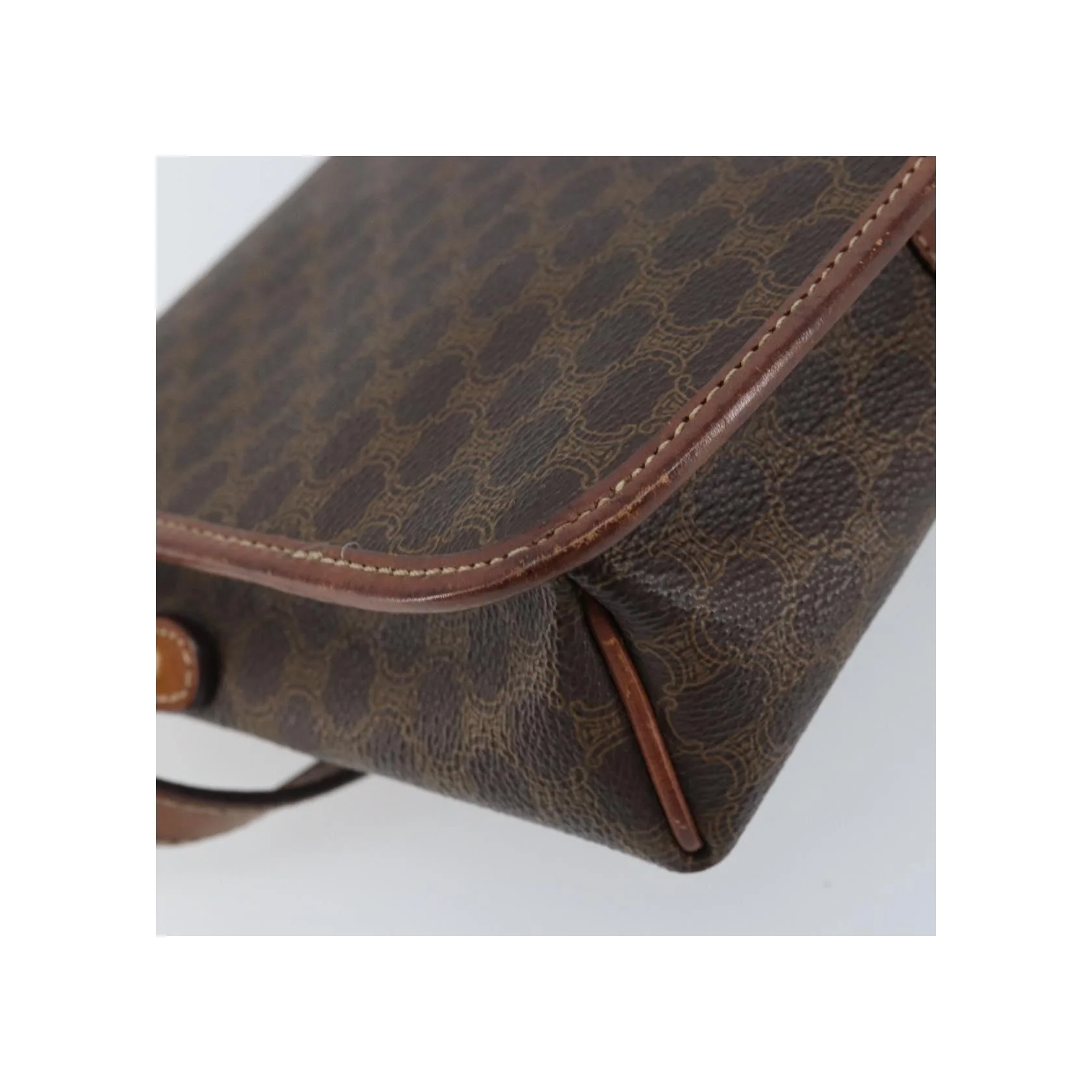 Sac À Bandoulière Celine Vintage Macadam - Brown - Image 9
