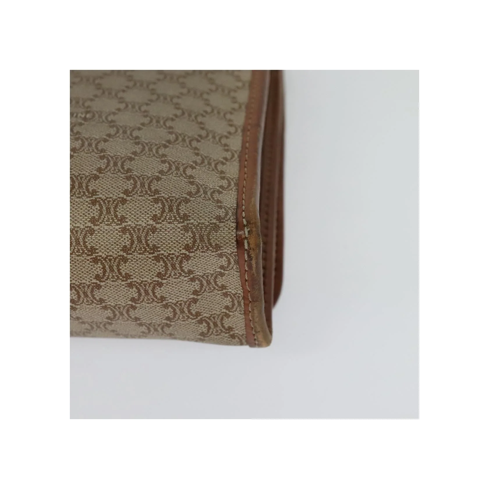 Sac À Bandoulière Celine Vintage Macadam - Beige - Image 12