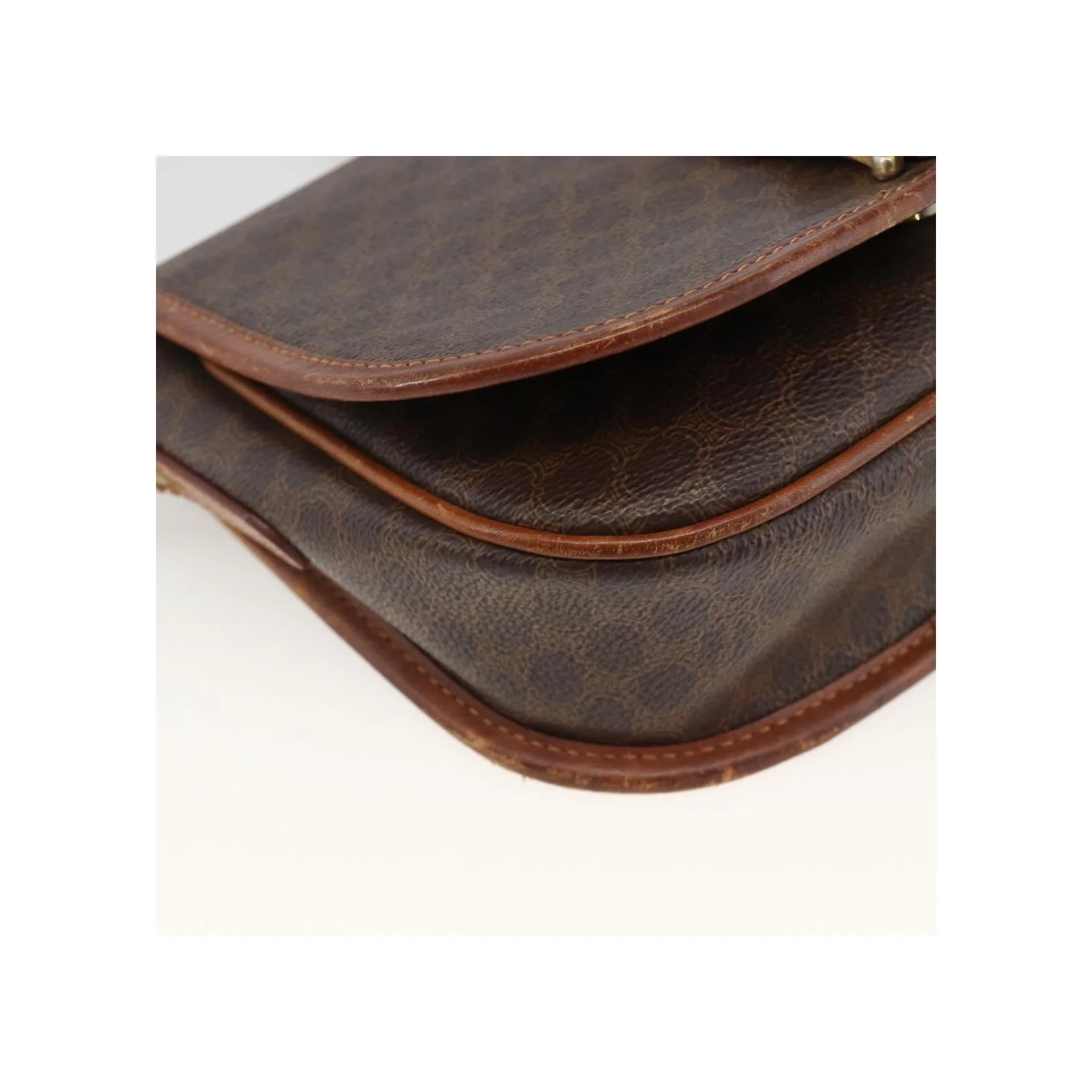 Sac À Bandoulière Celine Vintage Macadam - Brown - Image 10