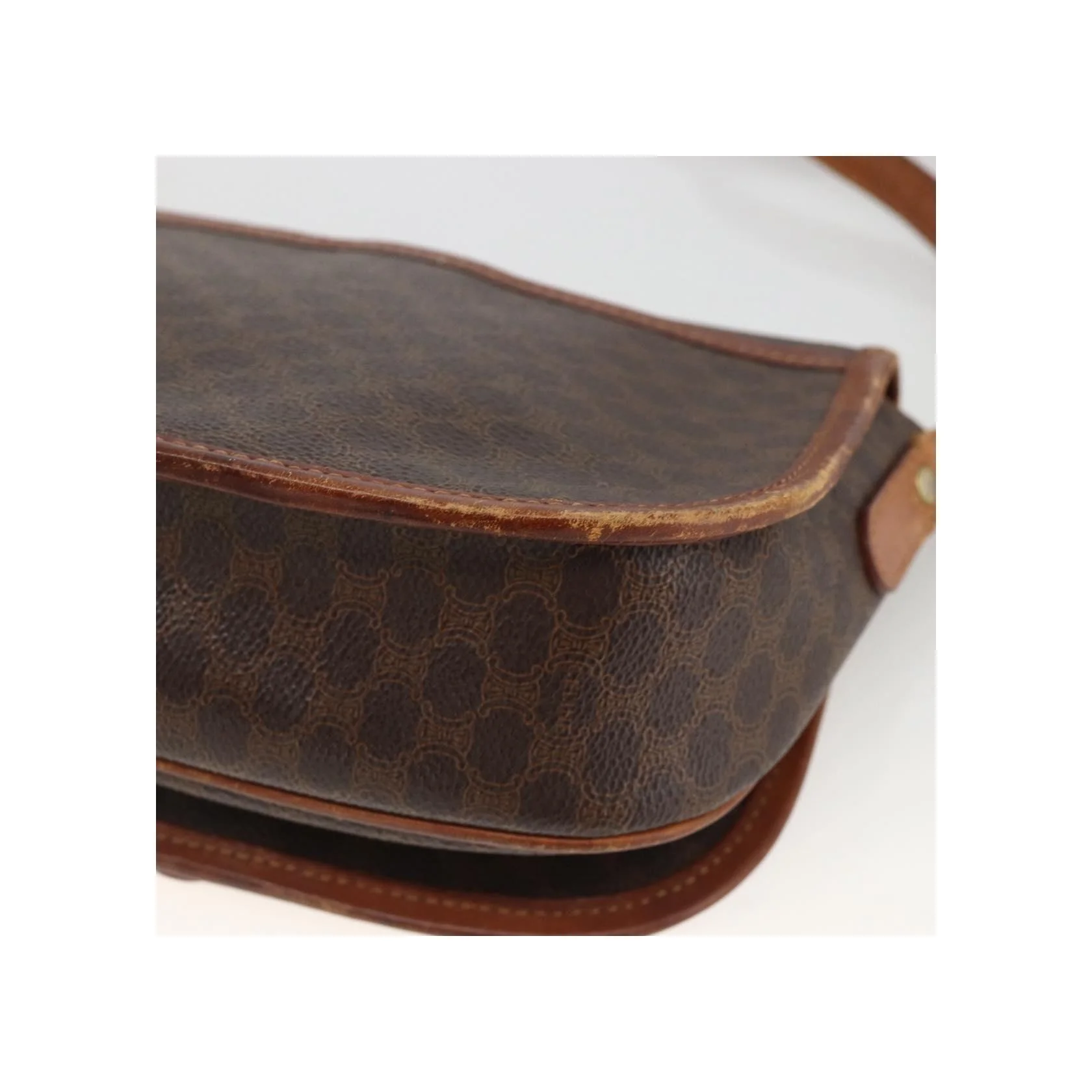 Sac À Bandoulière Celine Vintage Macadam - Brown - Image 12