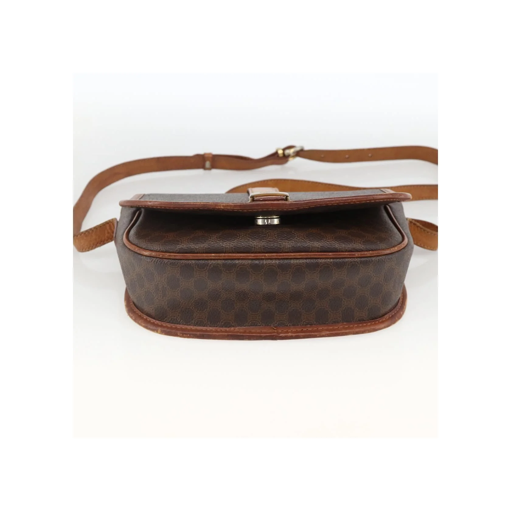 Sac À Bandoulière Celine Vintage Macadam - Brown - Image 14