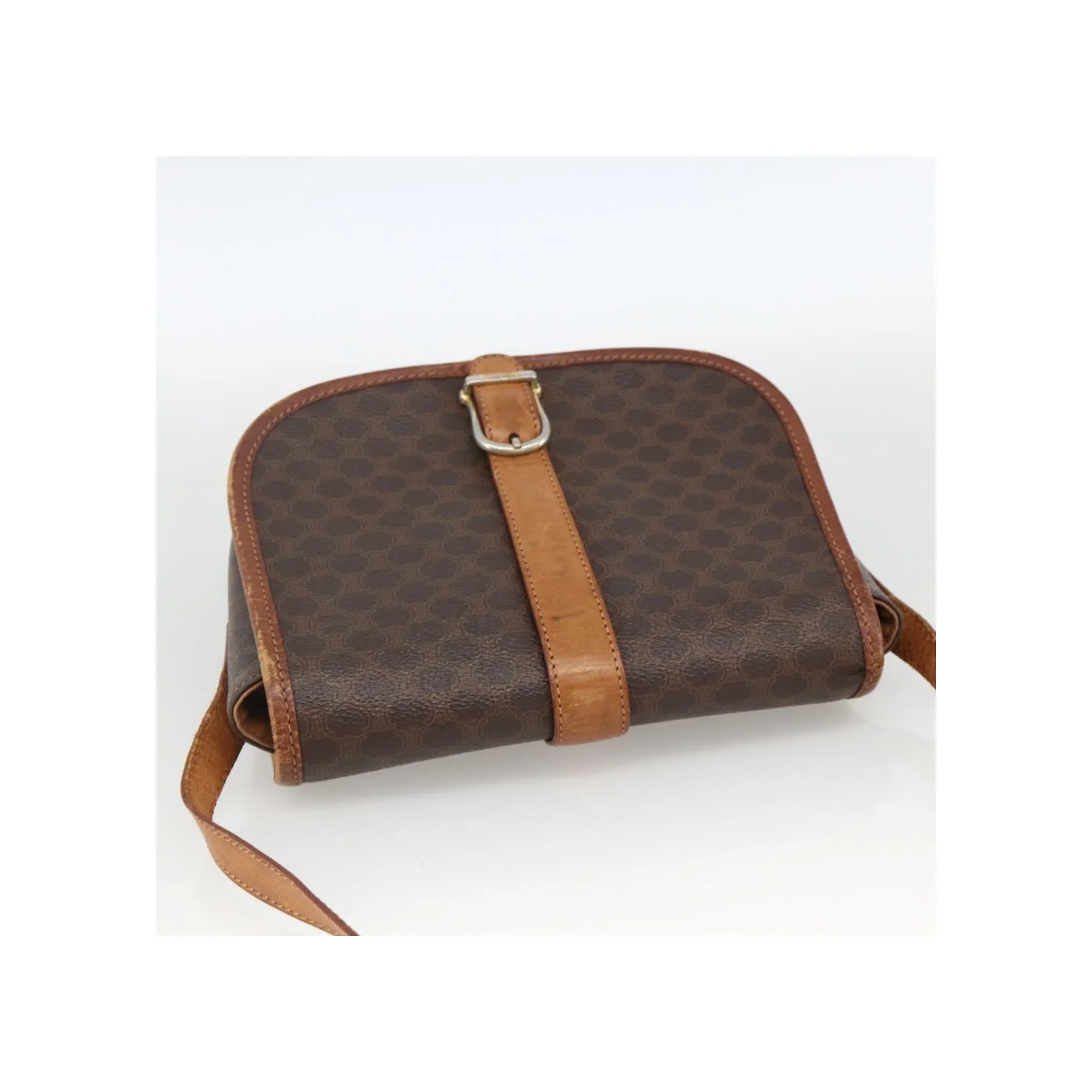 Sac À Bandoulière Celine Vintage Macadam - Brown - Image 15