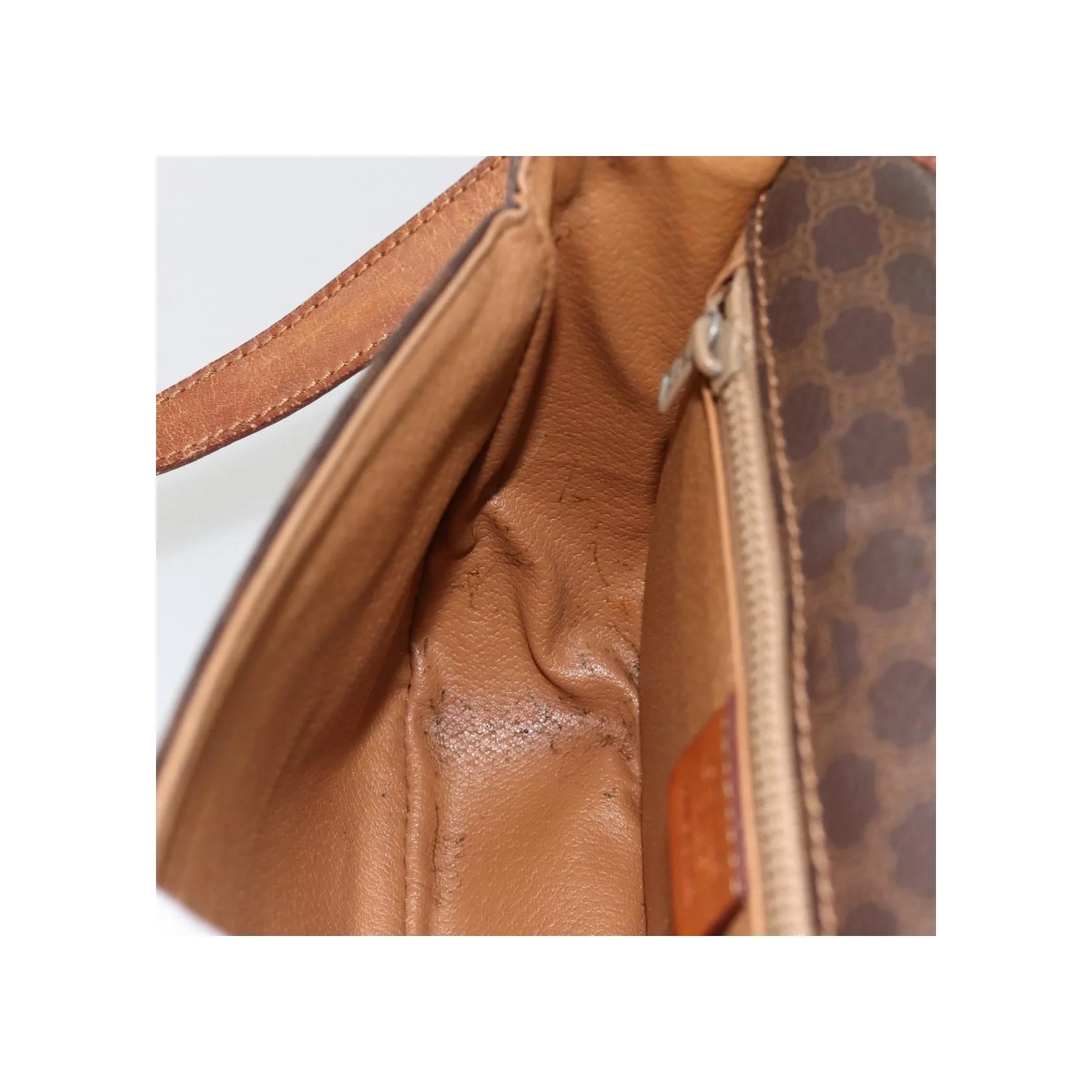 Sac À Bandoulière Celine Vintage Macadam - Brown - Image 21