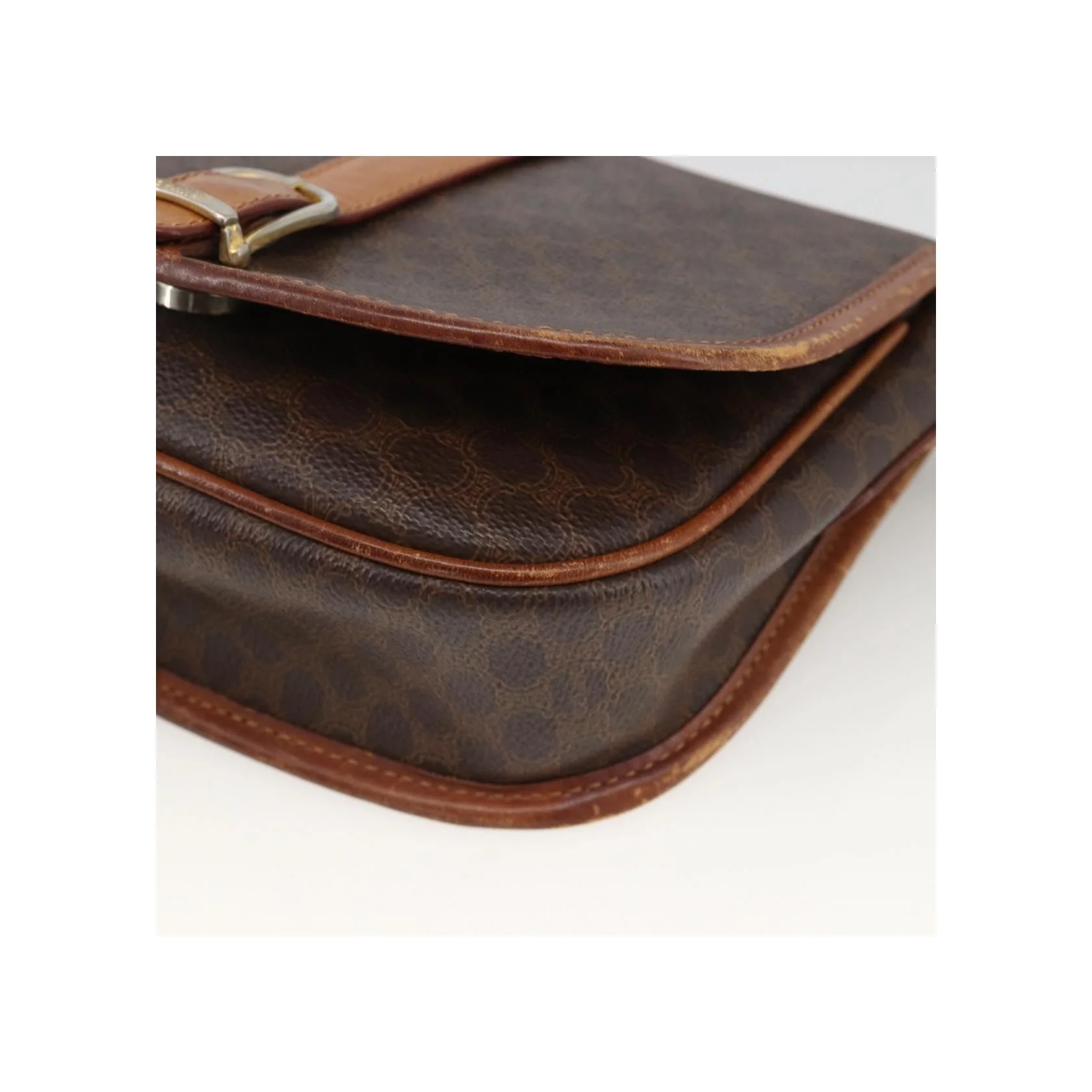 Sac À Bandoulière Celine Vintage Macadam - Brown - Image 9