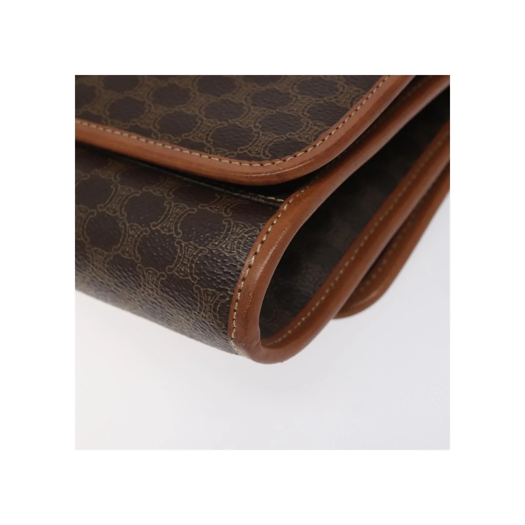 Sac À Bandoulière Celine Vintage Macadam - Brown - Image 11