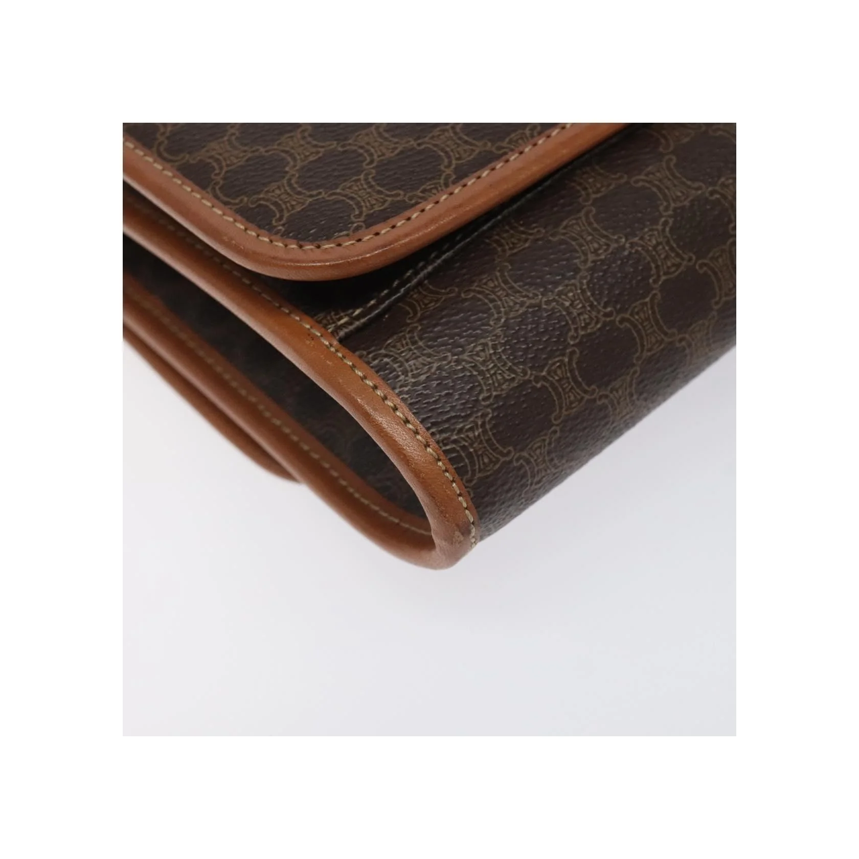 Sac À Bandoulière Celine Vintage Macadam - Brown - Image 12