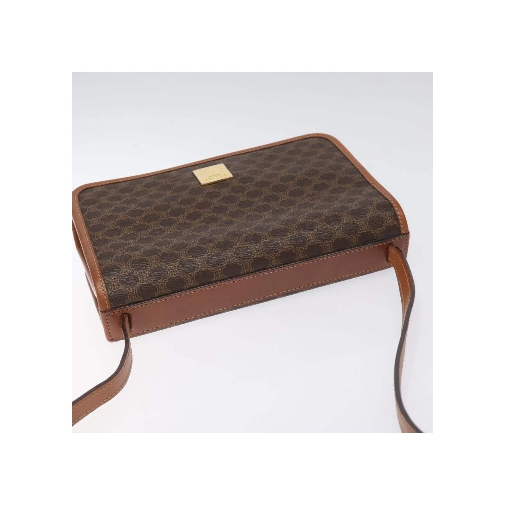 Sac À Bandoulière Celine Vintage Macadam - Brown - Image 16
