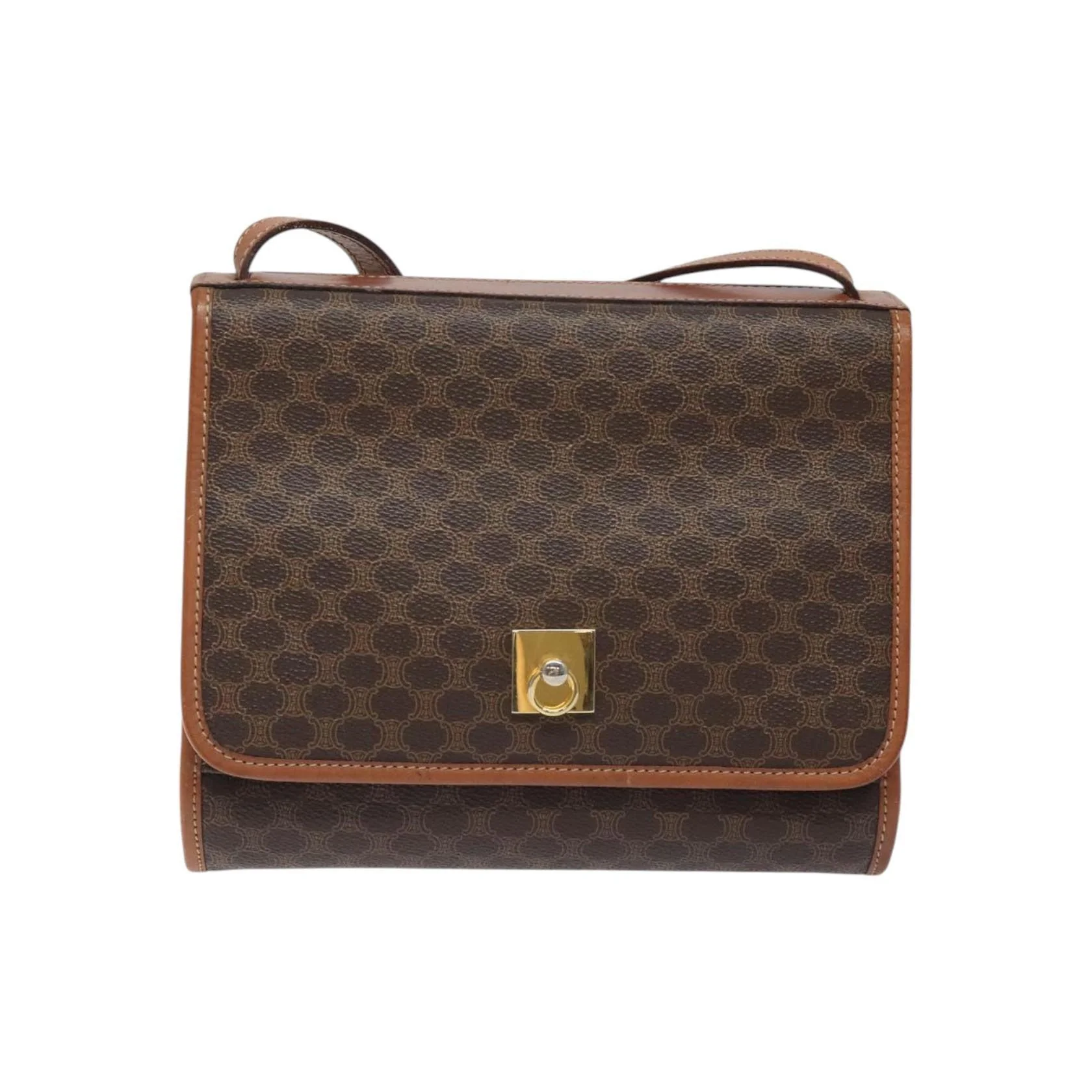 Sac À Bandoulière Celine Vintage Macadam - Brown - Image 2