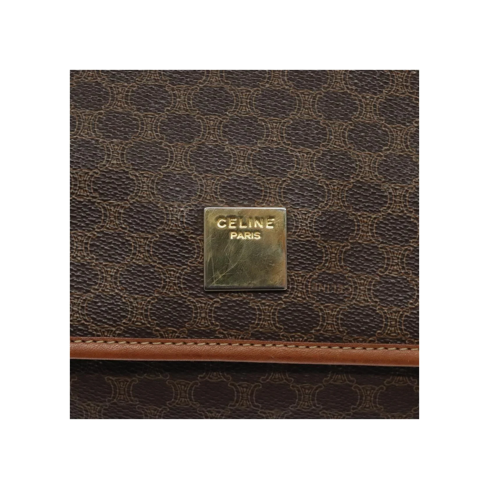 Sac À Bandoulière Celine Vintage Macadam - Brown - Image 20