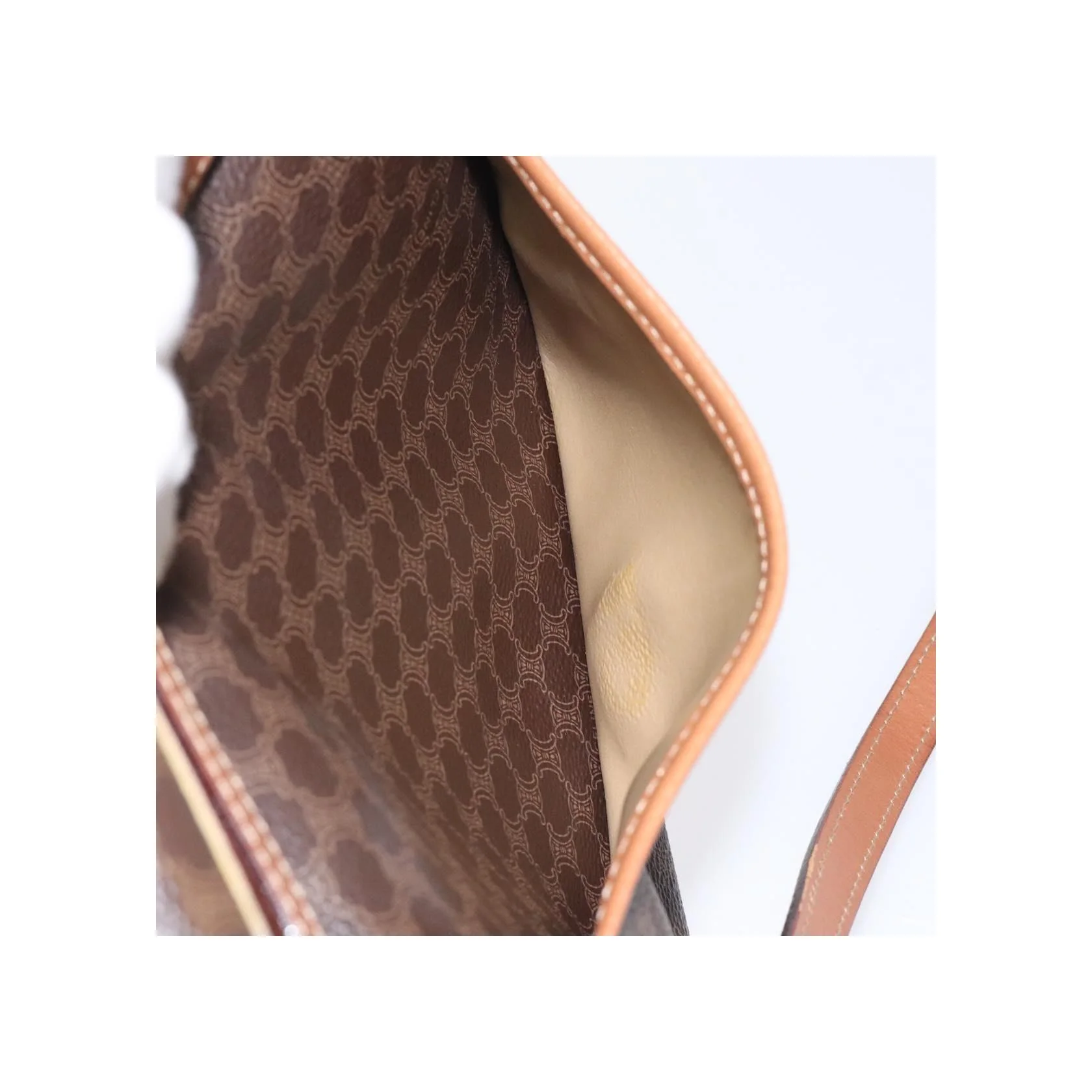Sac À Bandoulière Celine Vintage Macadam - Brown - Image 24