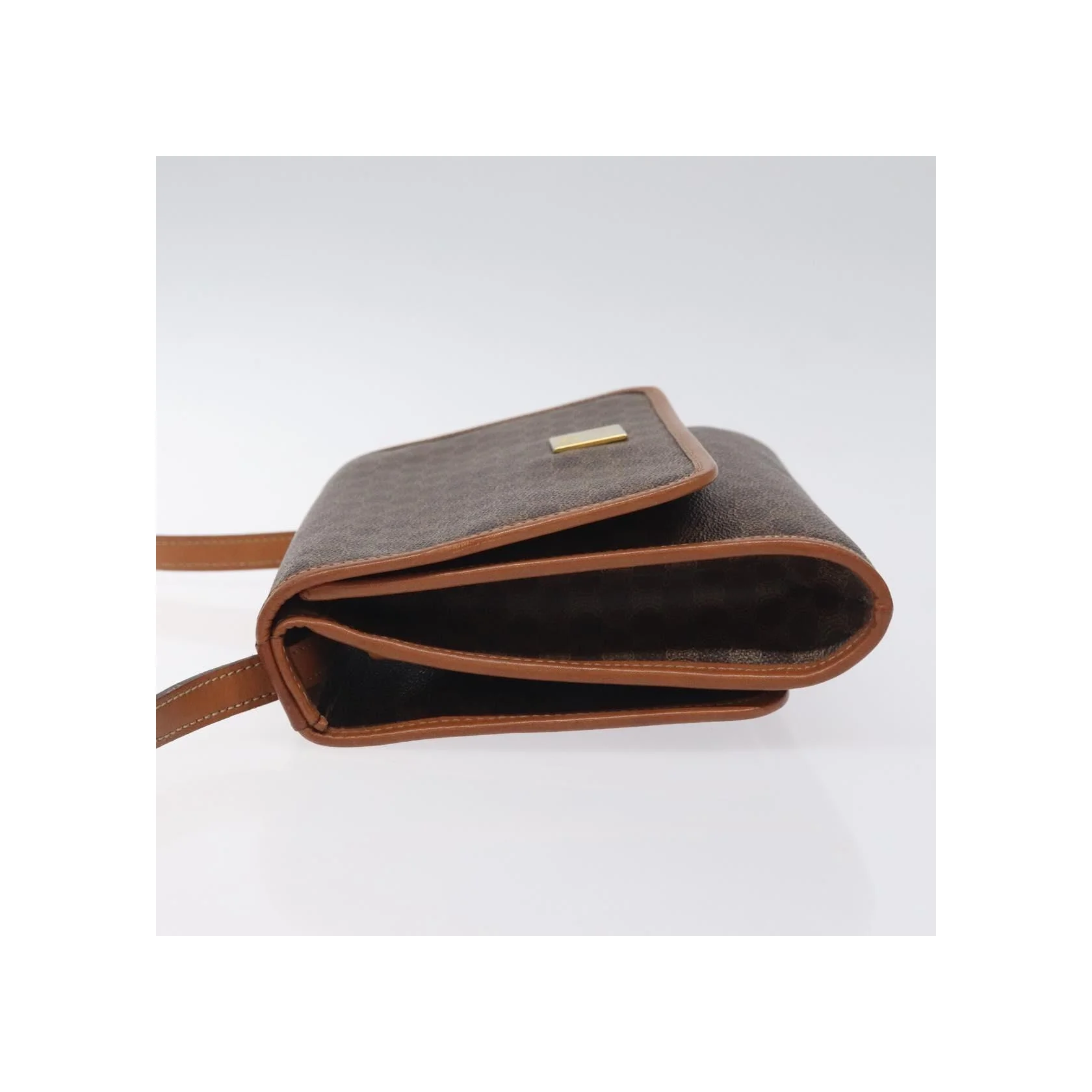 Sac À Bandoulière Celine Vintage Macadam - Brown - Image 4
