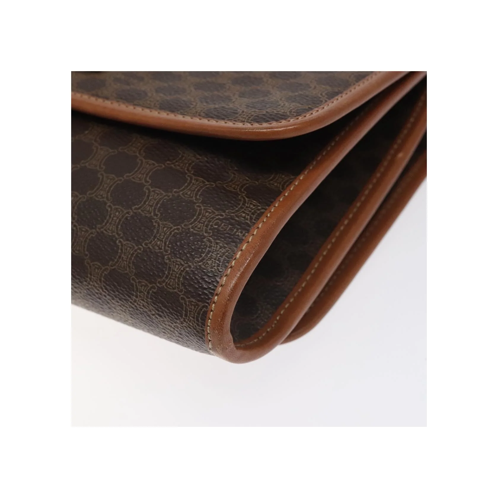 Sac À Bandoulière Celine Vintage Macadam - Brown - Image 9