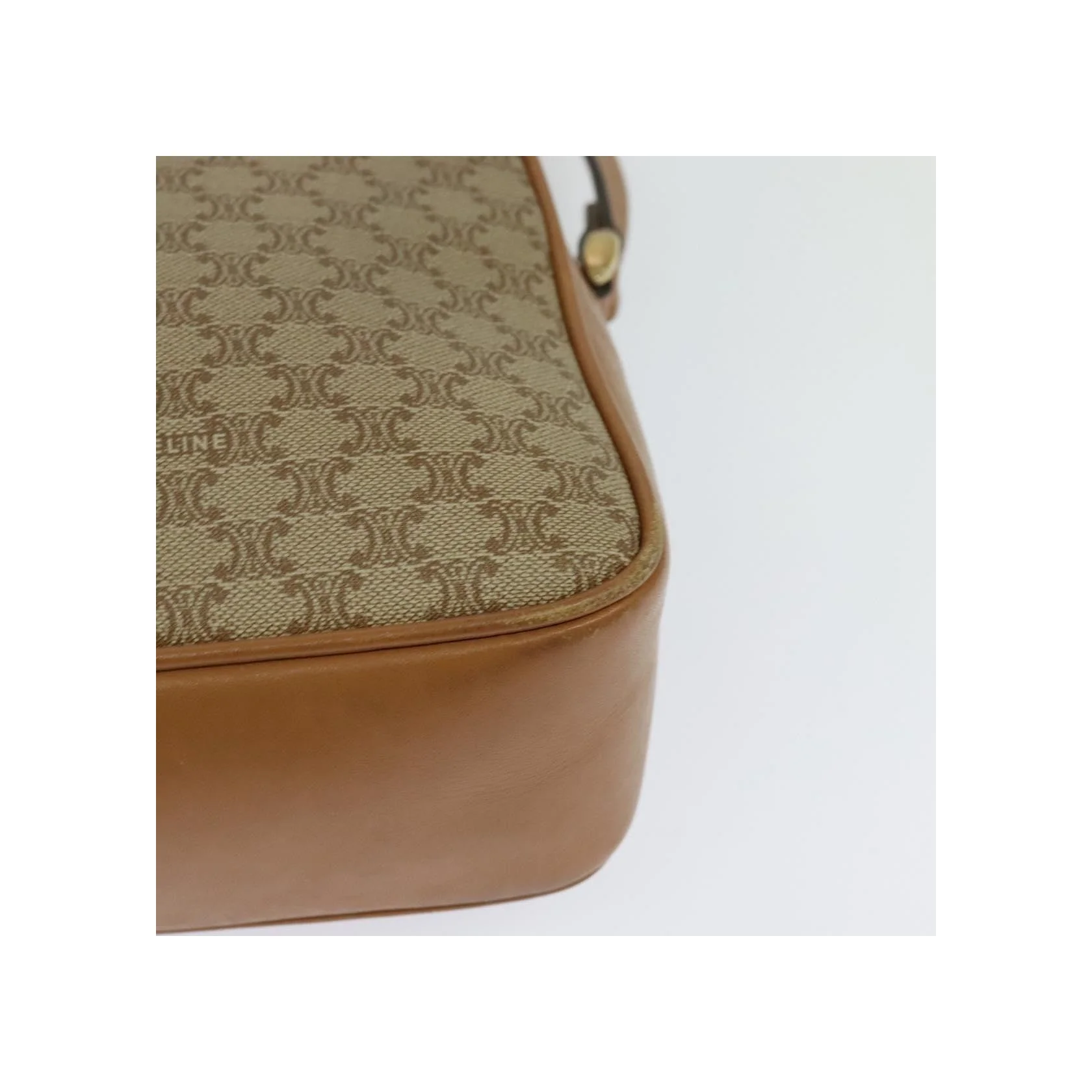 Sac À Bandoulière Celine Vintage Macadam - Beige - Image 12