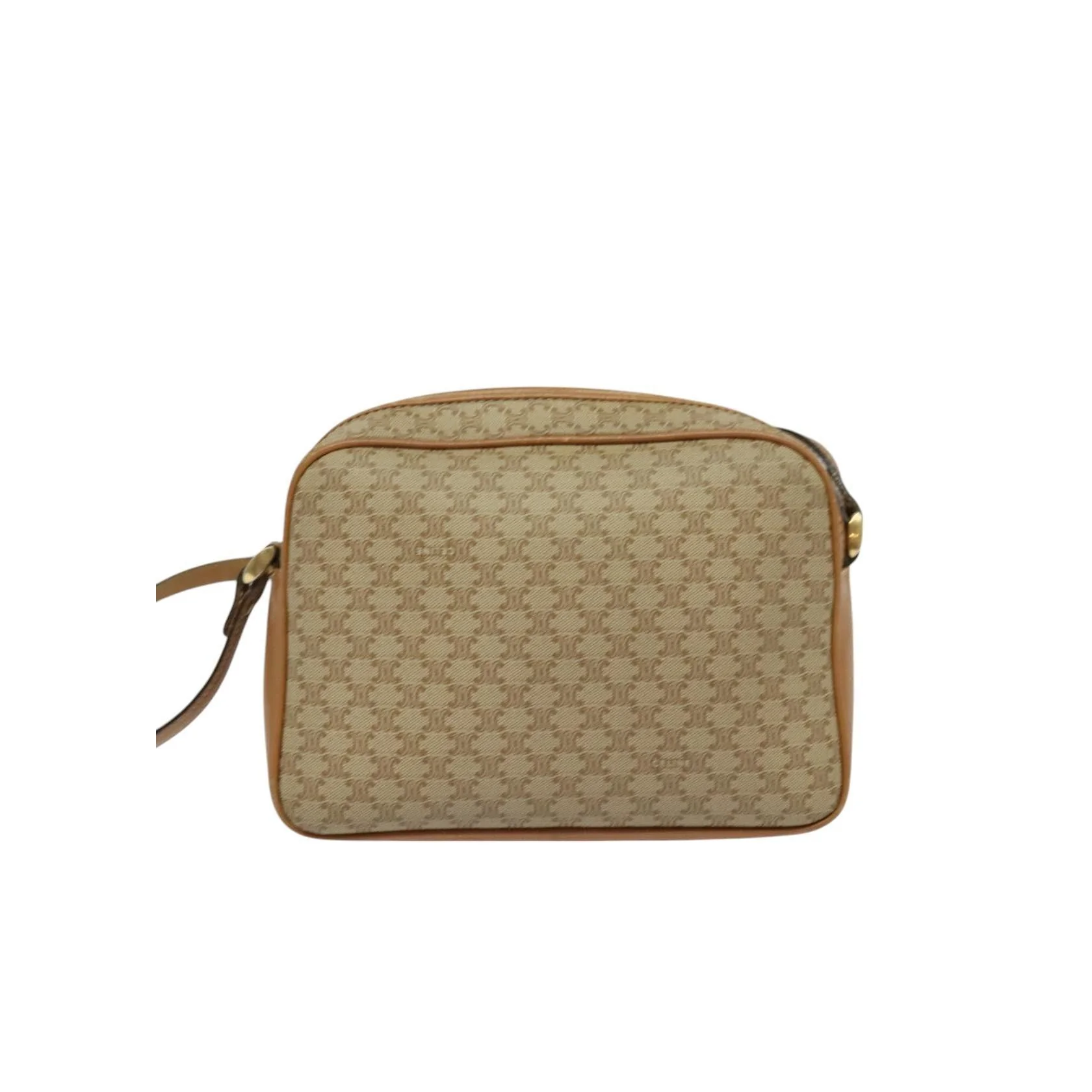 Sac À Bandoulière Celine Vintage Macadam - Beige - Image 2