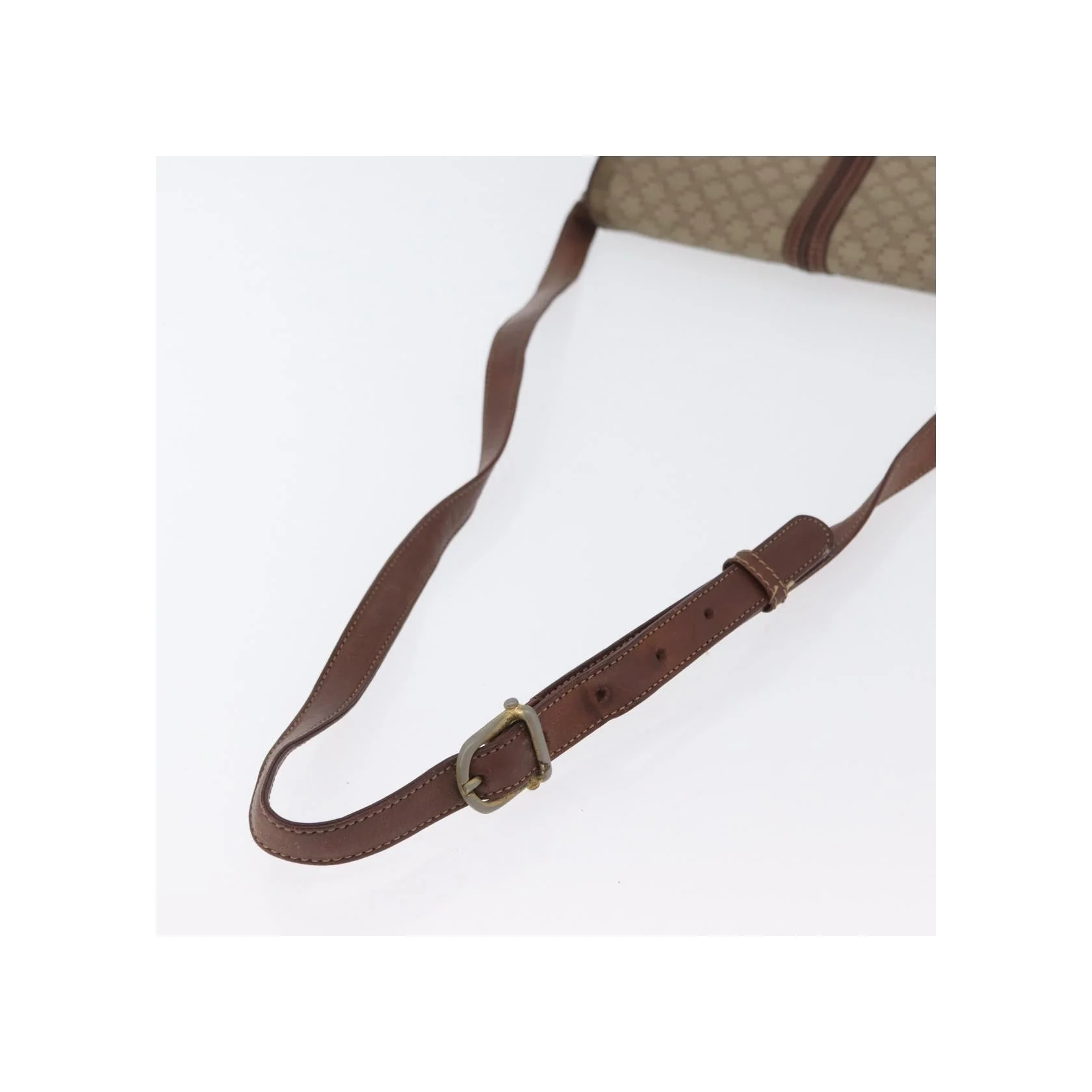 Sac À Bandoulière Celine Vintage Macadam - Beige - Image 7