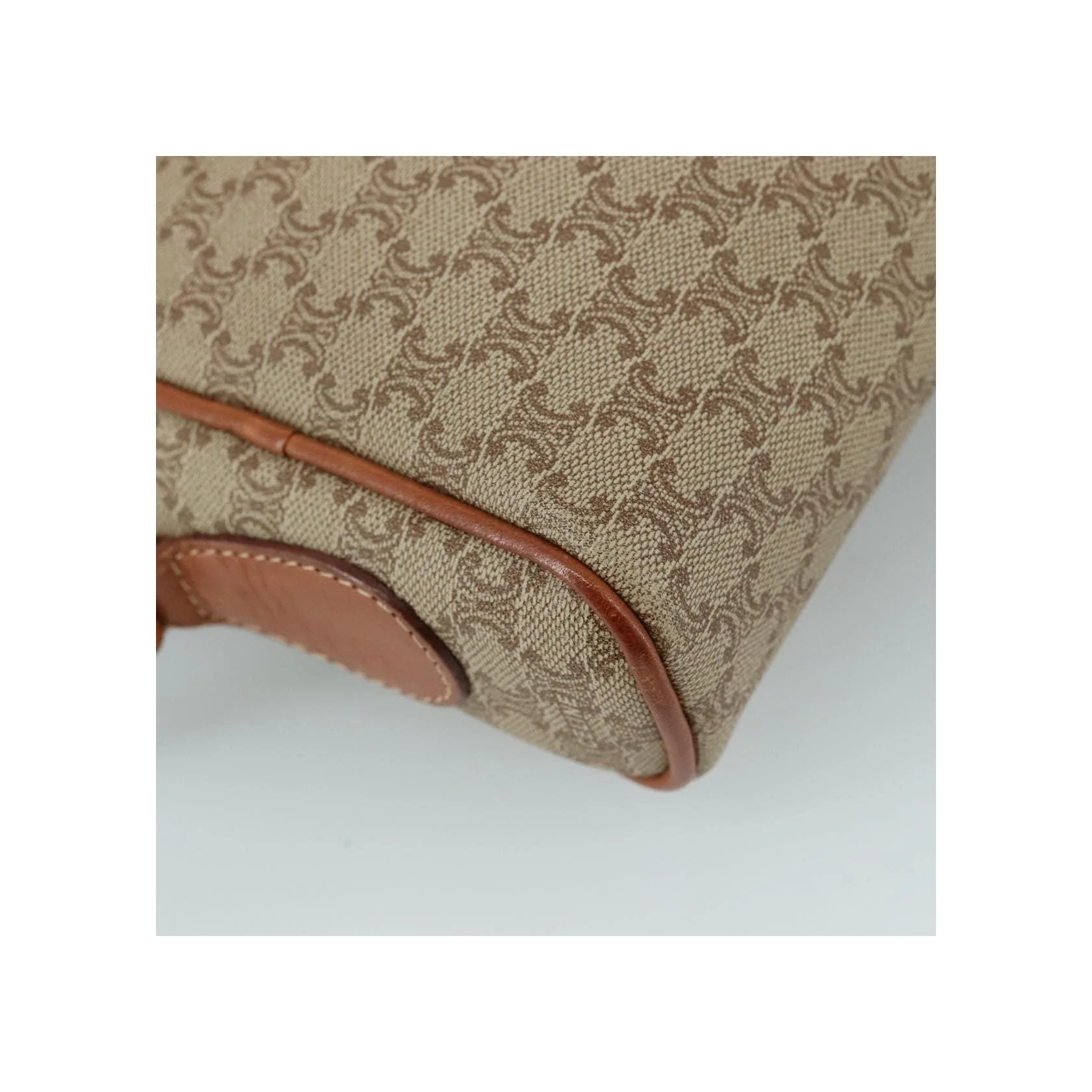 Sac À Bandoulière Celine Vintage Macadam - Beige - Image 11