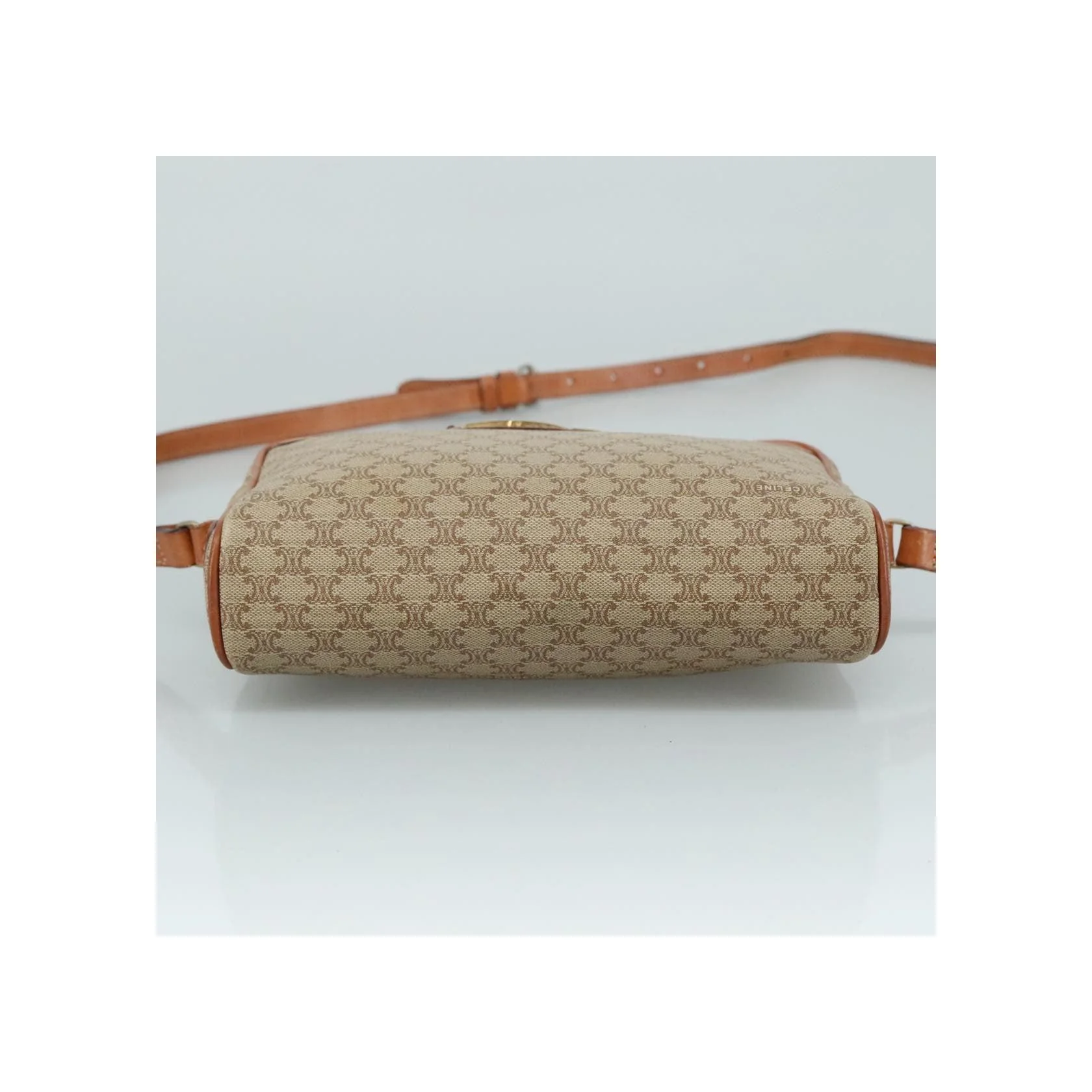 Sac À Bandoulière Celine Vintage Macadam - Beige - Image 15