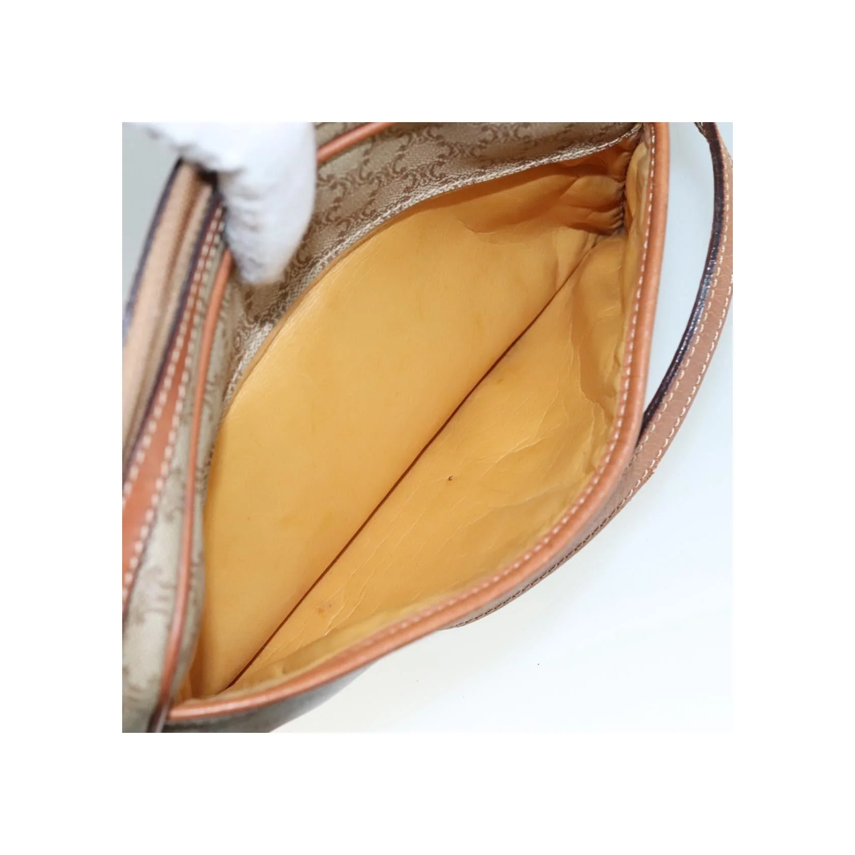 Sac À Bandoulière Celine Vintage Macadam - Beige - Image 22