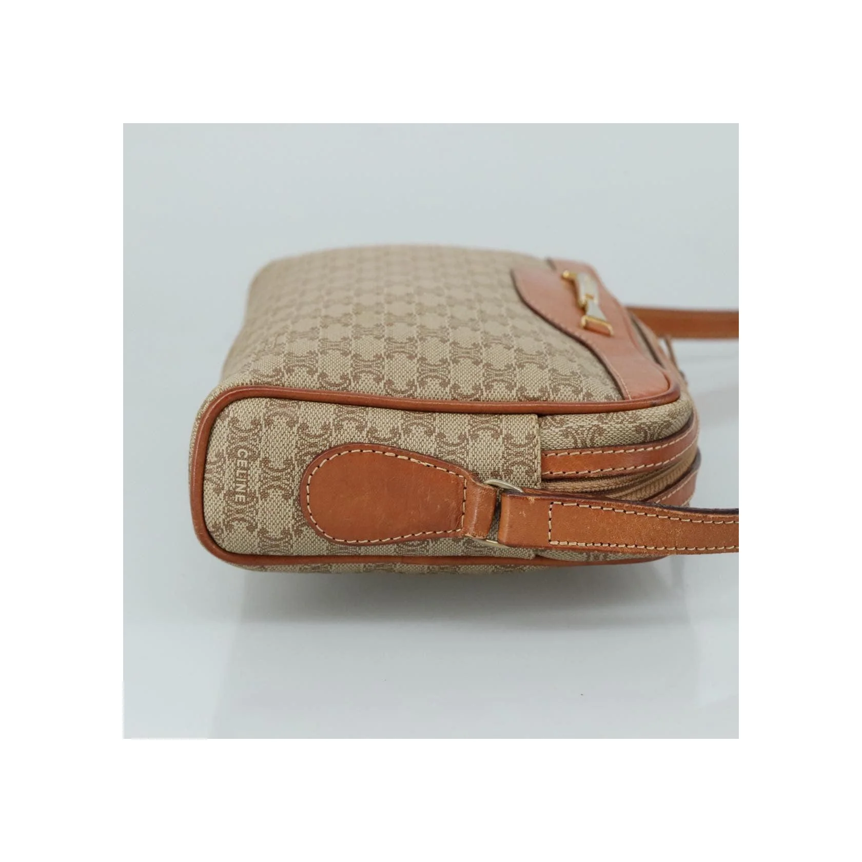 Sac À Bandoulière Celine Vintage Macadam - Beige - Image 3