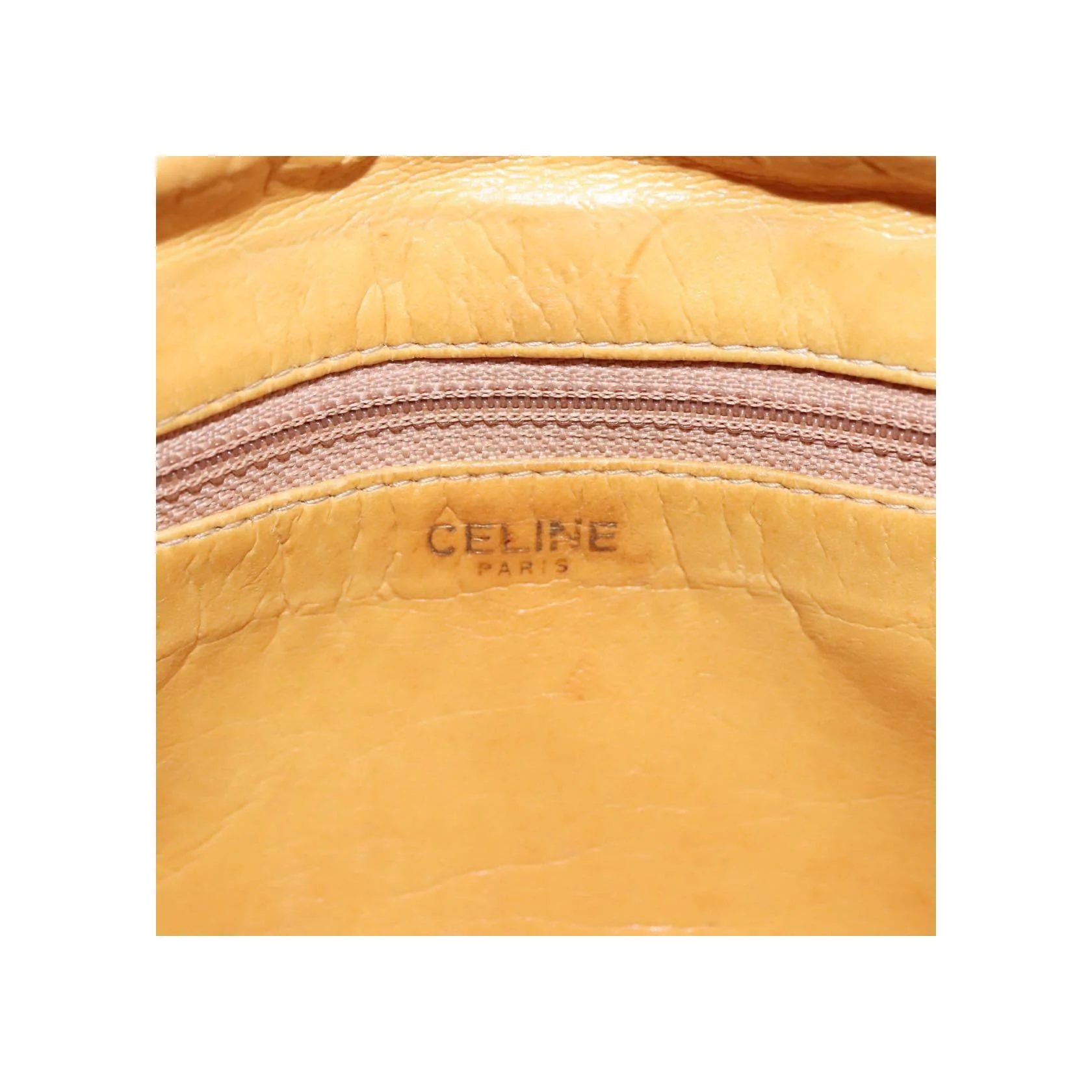 Sac À Bandoulière Celine Vintage Macadam - Beige - Image 6