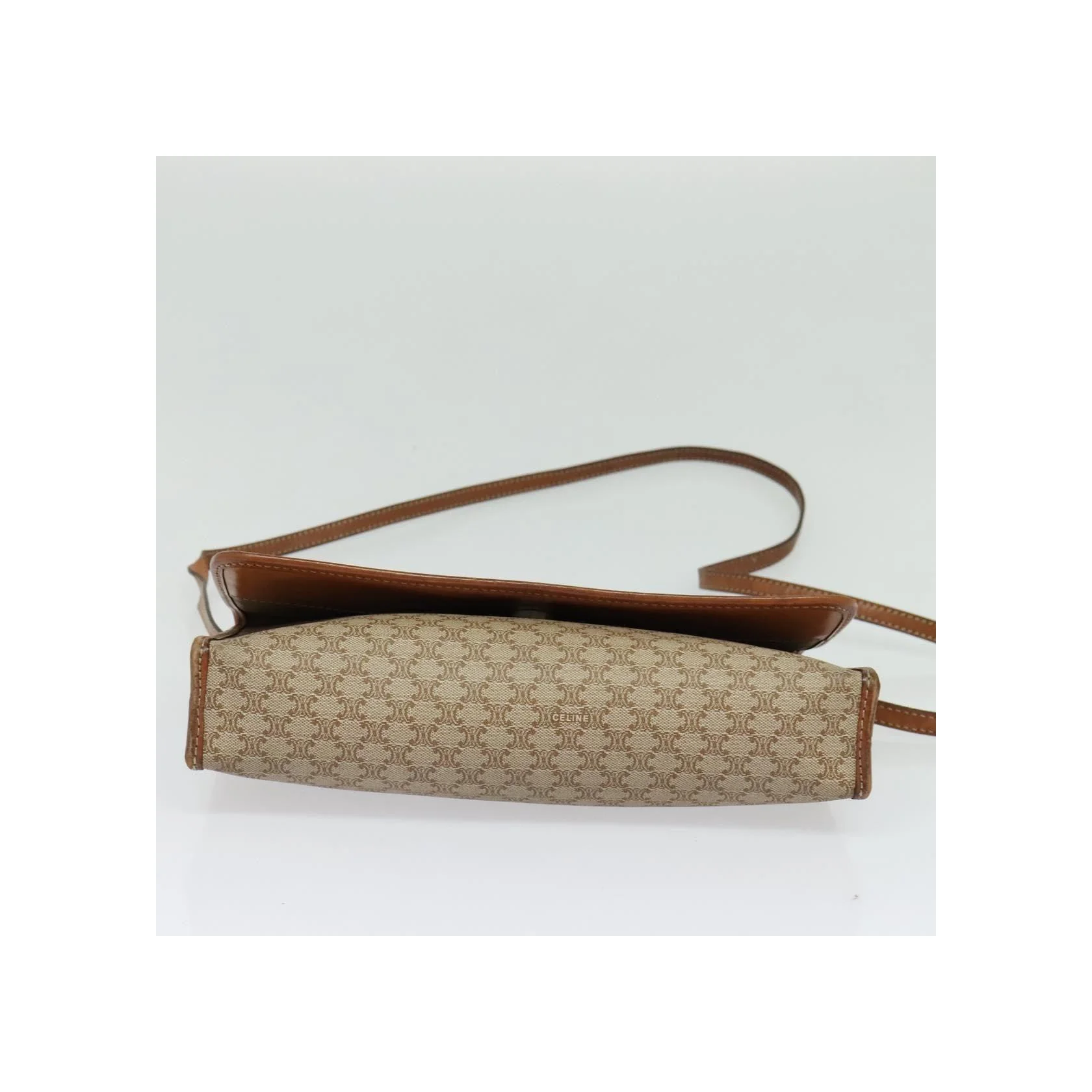 Sac À Bandoulière Celine Vintage Macadam - Beige - Image 14
