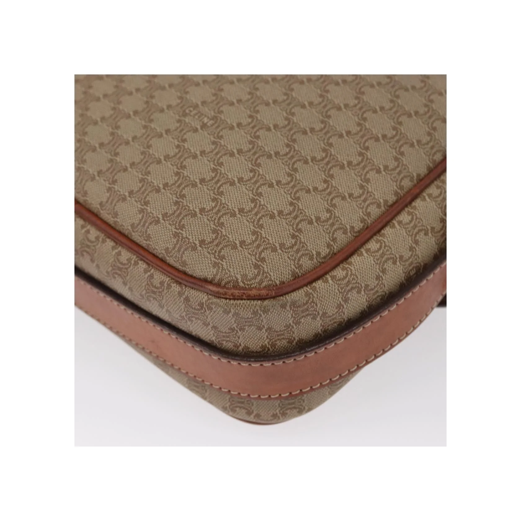 Sac À Bandoulière Celine Vintage Macadam - Beige - Image 12