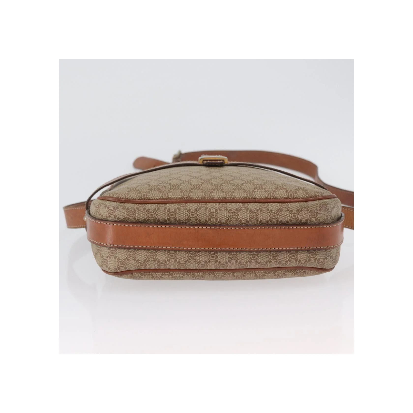 Sac À Bandoulière Celine Vintage Macadam - Beige - Image 15