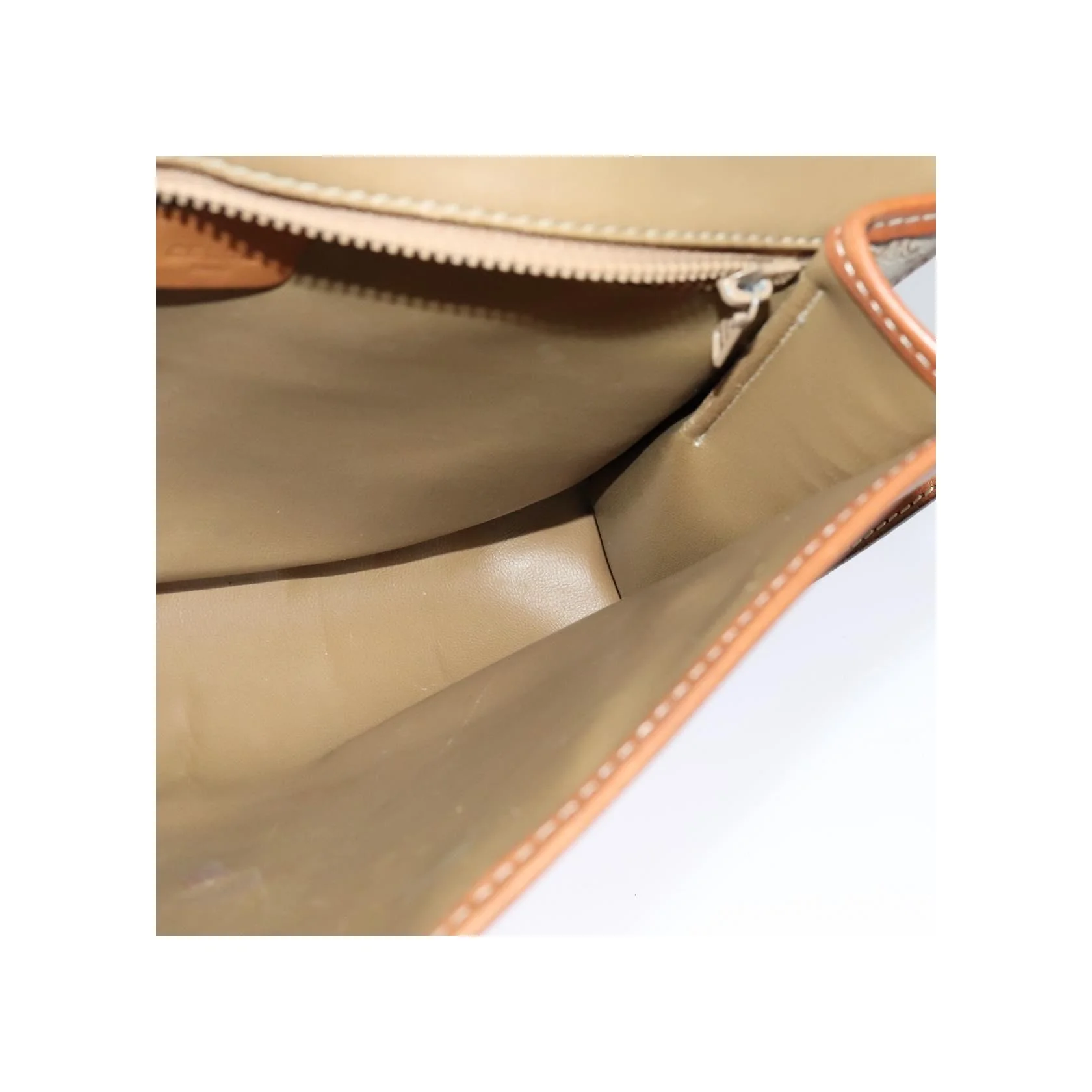 Sac À Bandoulière Celine Vintage Macadam - Beige - Image 19