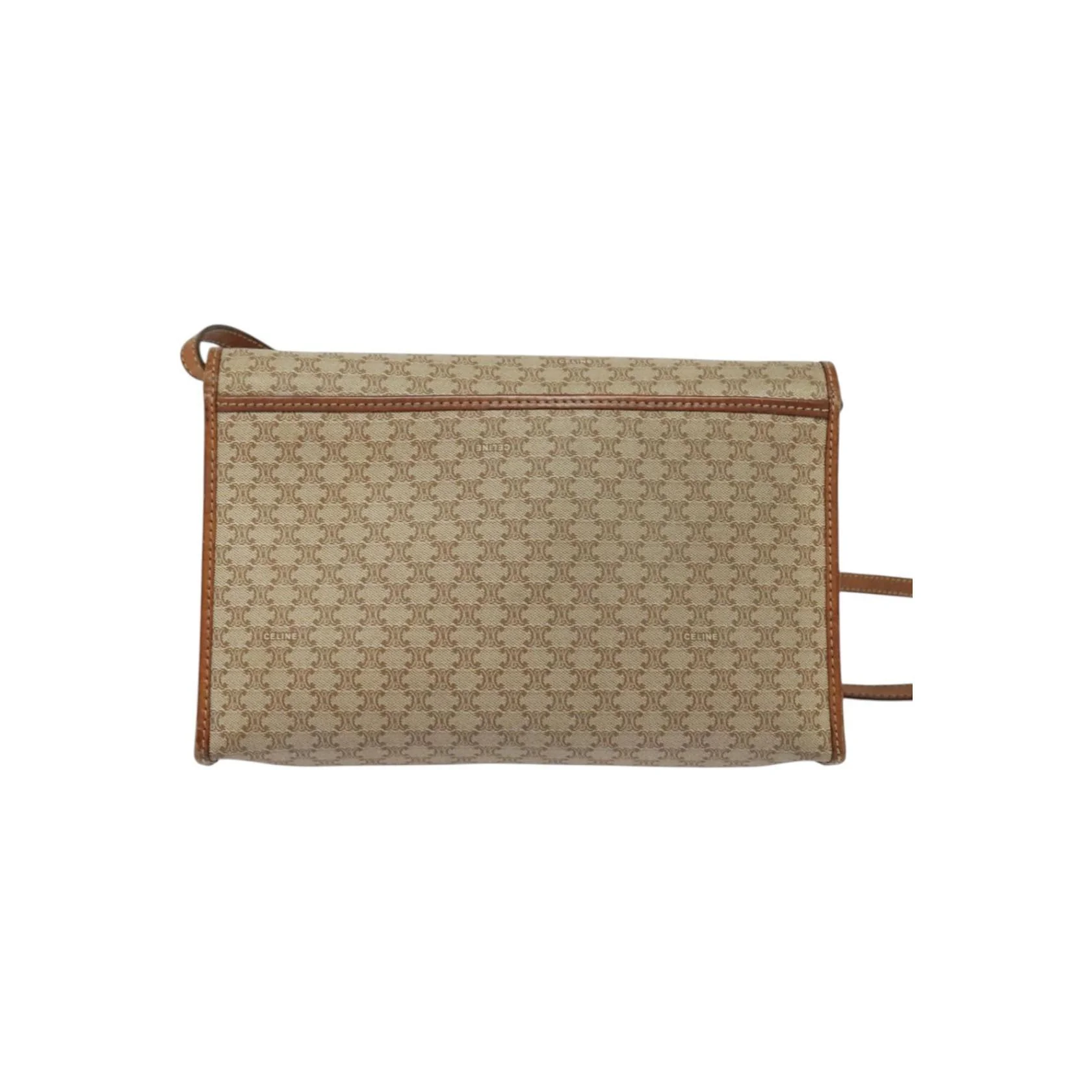 Sac À Bandoulière Celine Vintage Macadam - Beige - Image 2