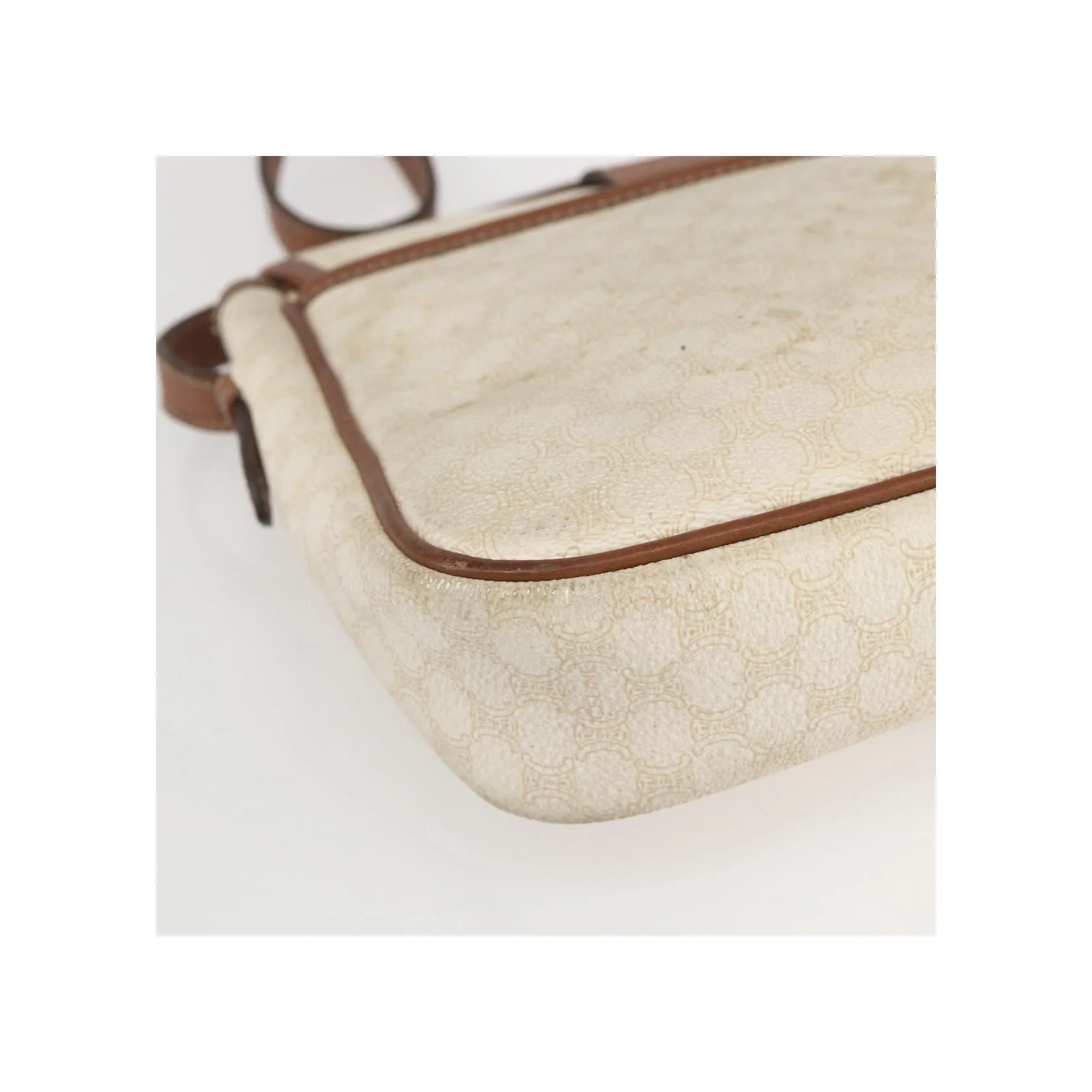 Sac À Bandoulière Celine Vintage Macadam - White - Image 10