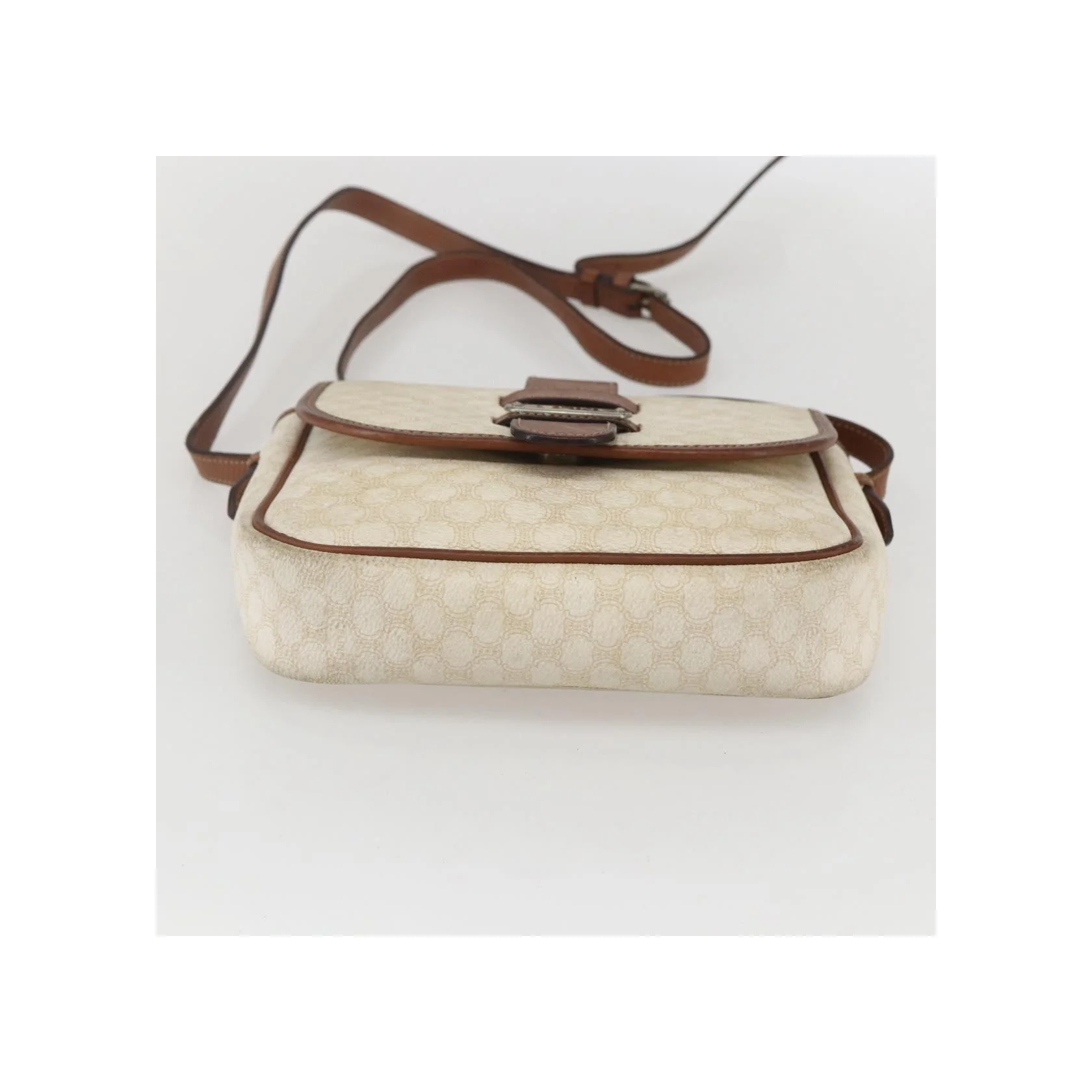 Sac À Bandoulière Celine Vintage Macadam - White - Image 15