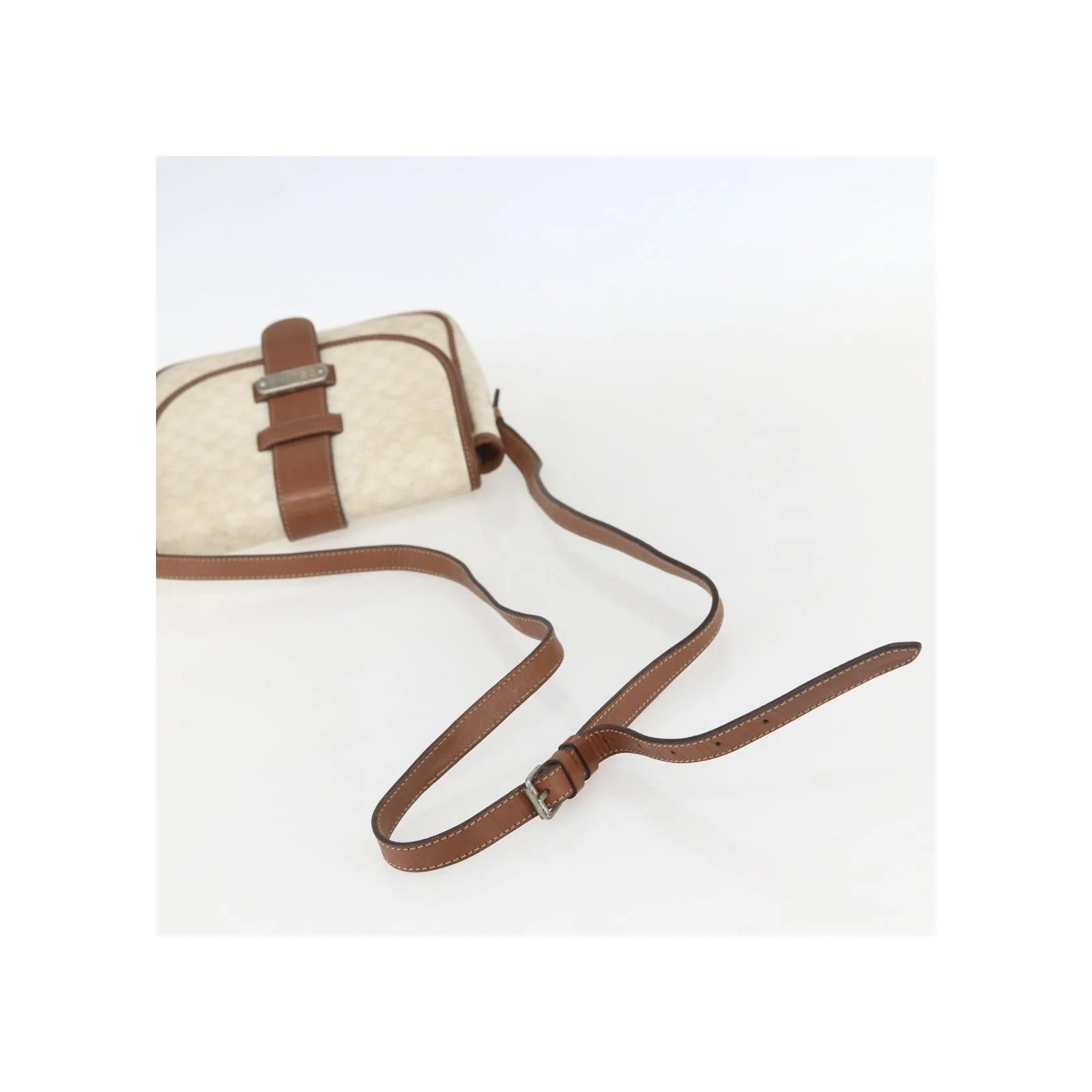 Sac À Bandoulière Celine Vintage Macadam - White - Image 7