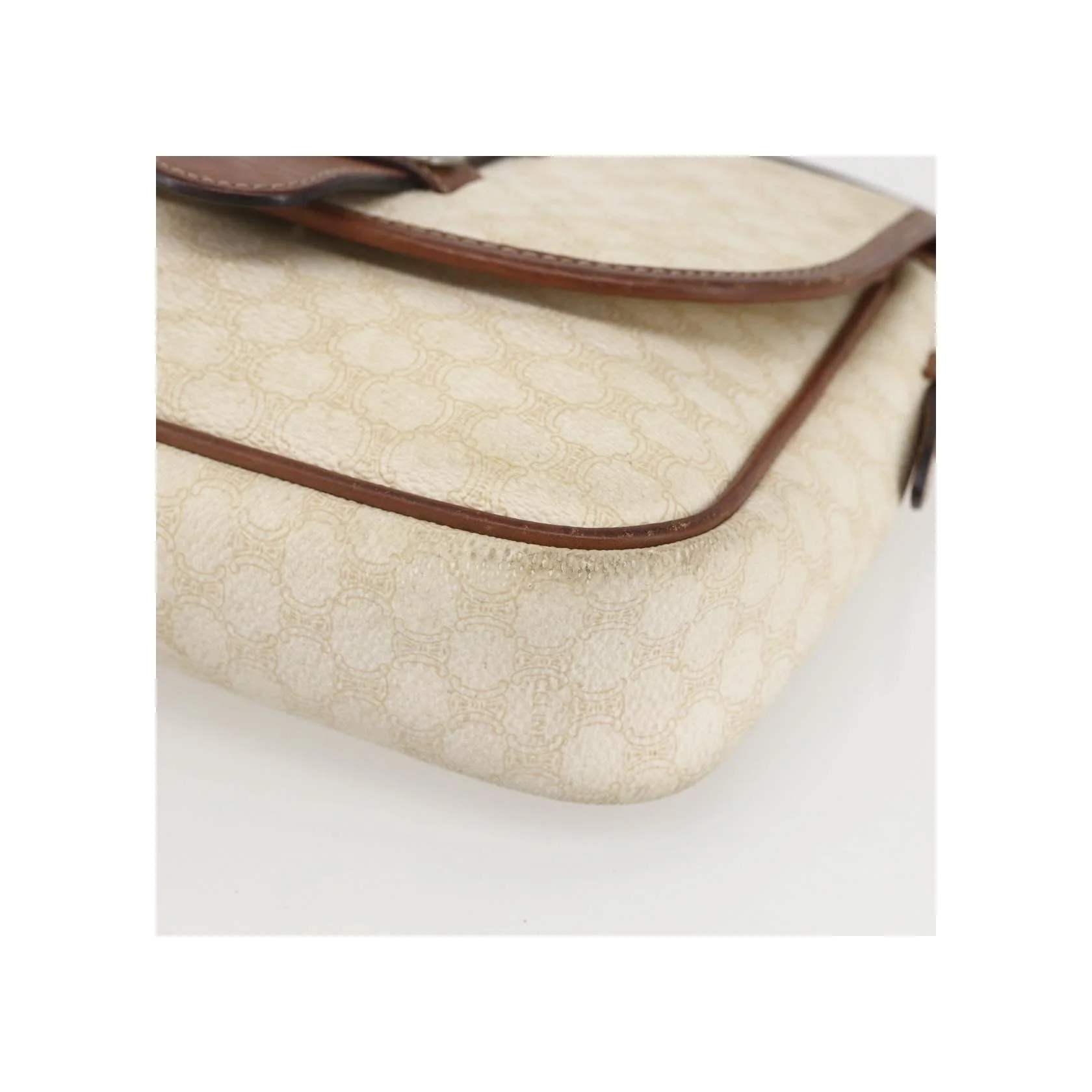 Sac À Bandoulière Celine Vintage Macadam - White - Image 8
