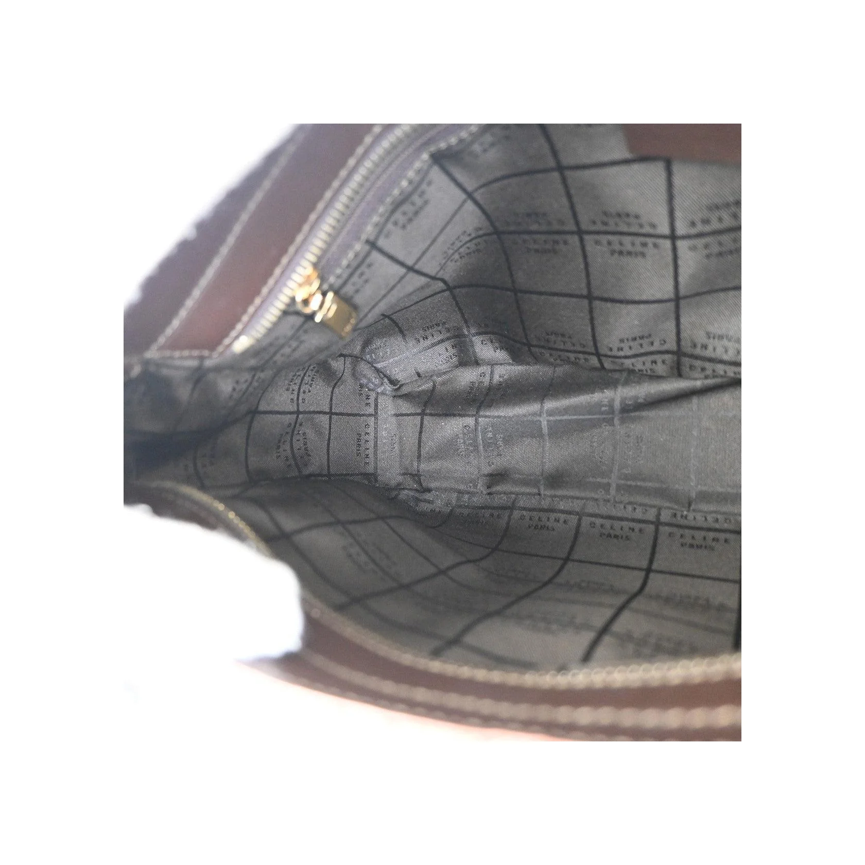 Sac À Bandoulière Celine Vintage Macadam - Brown - Image 15
