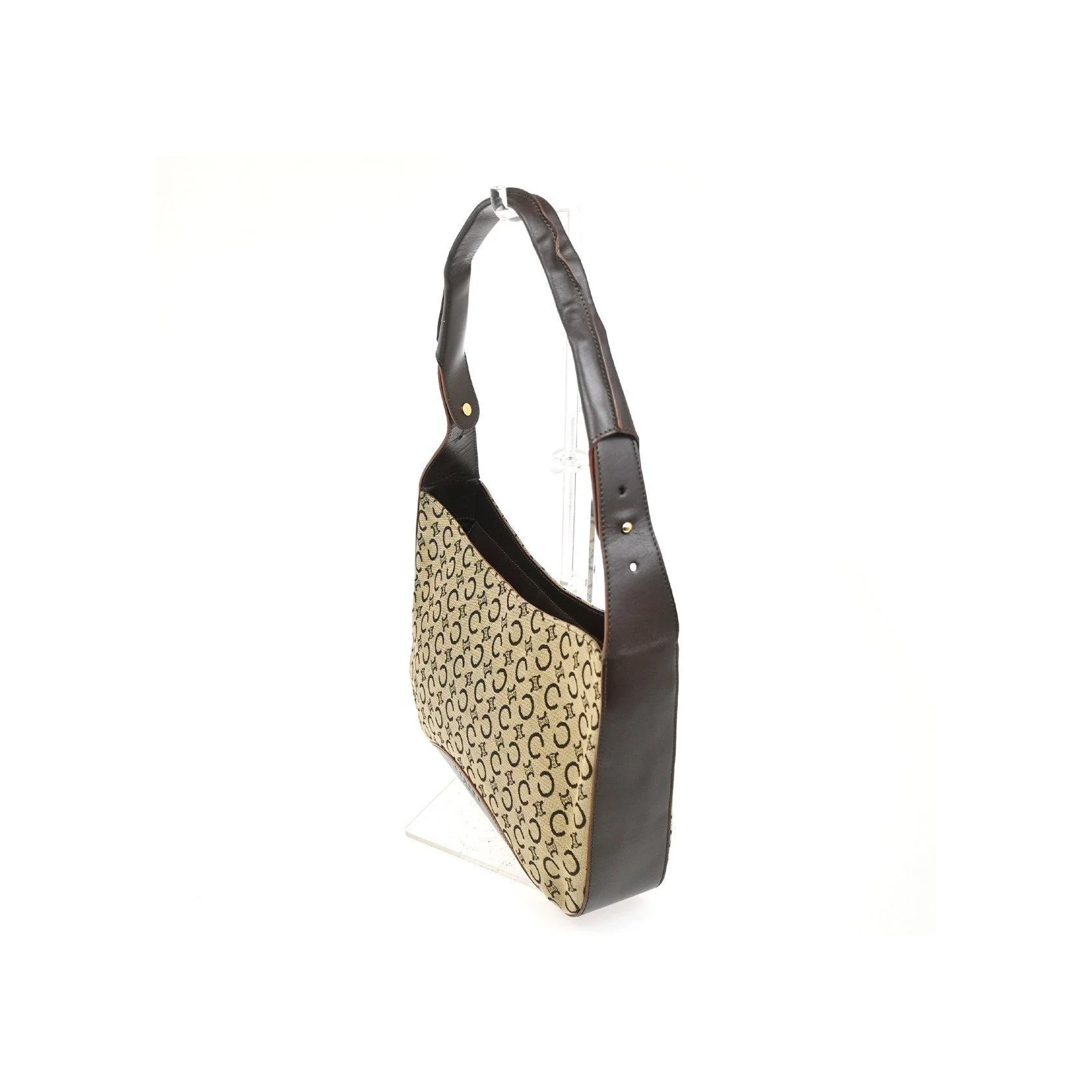 Sac À Bandoulière Celine Vintage Macadam - Brown - Image 3