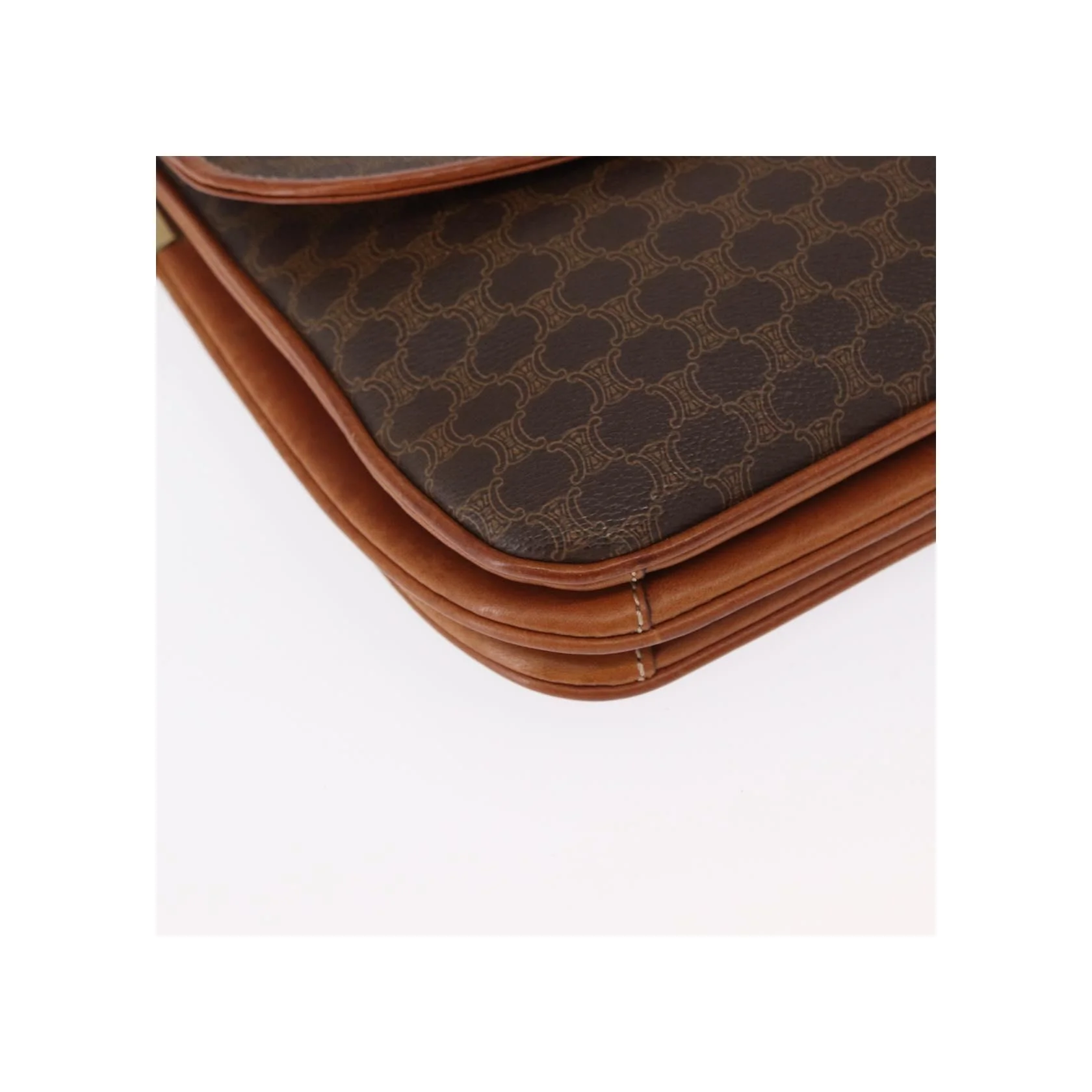 Sac À Bandoulière Celine Vintage Macadam - Brown - Image 11