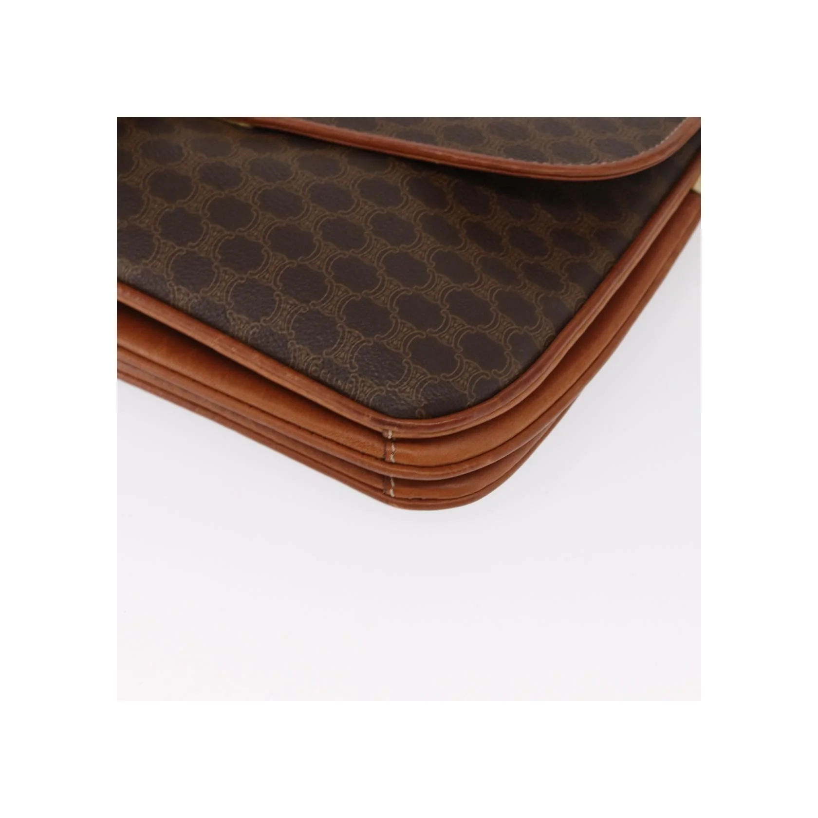 Sac À Bandoulière Celine Vintage Macadam - Brown - Image 12