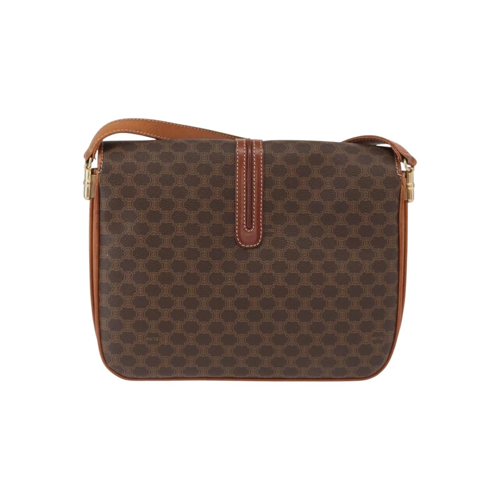 Sac À Bandoulière Celine Vintage Macadam - Brown - Image 2