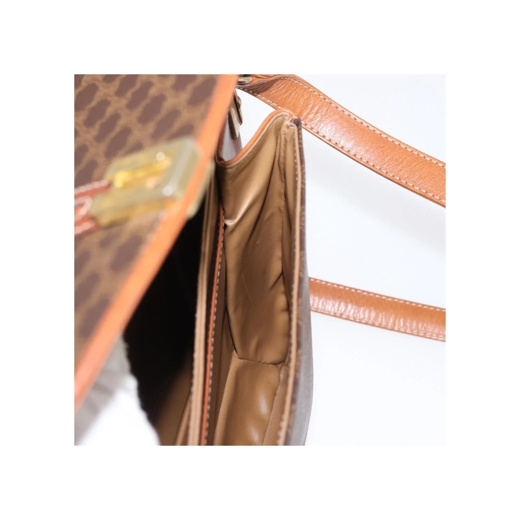 Sac À Bandoulière Celine Vintage Macadam - Brown - Image 23