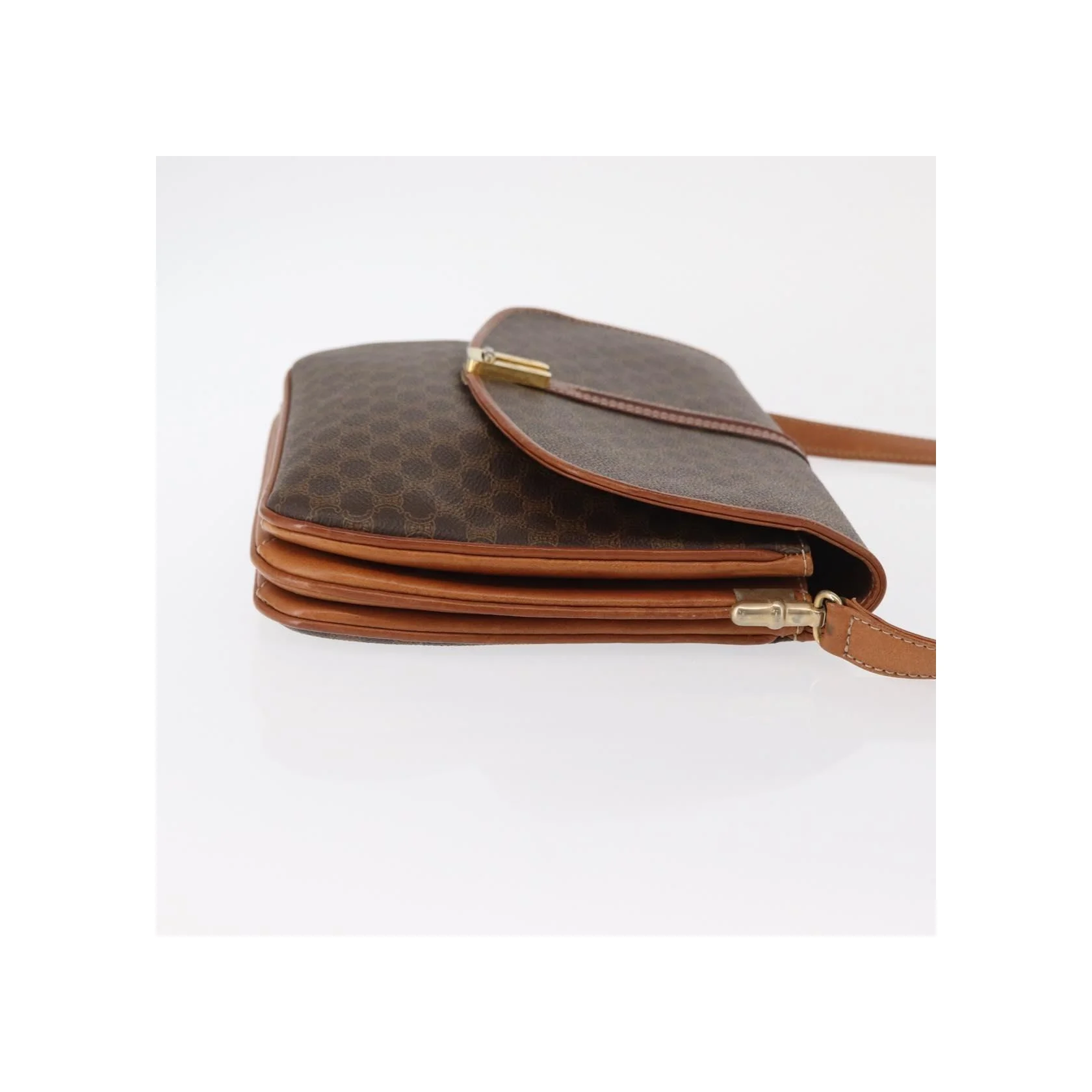 Sac À Bandoulière Celine Vintage Macadam - Brown - Image 3