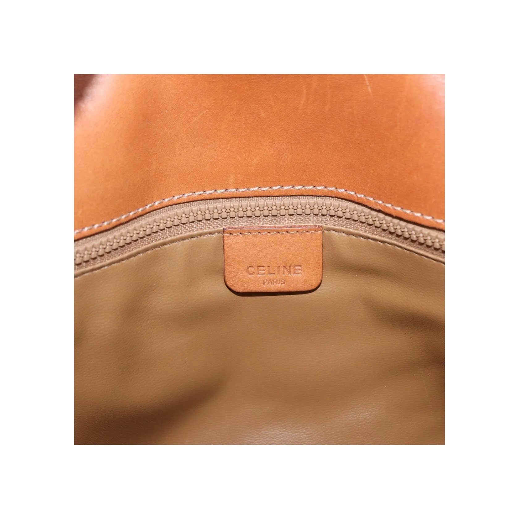 Sac À Bandoulière Celine Vintage Macadam - Brown - Image 6