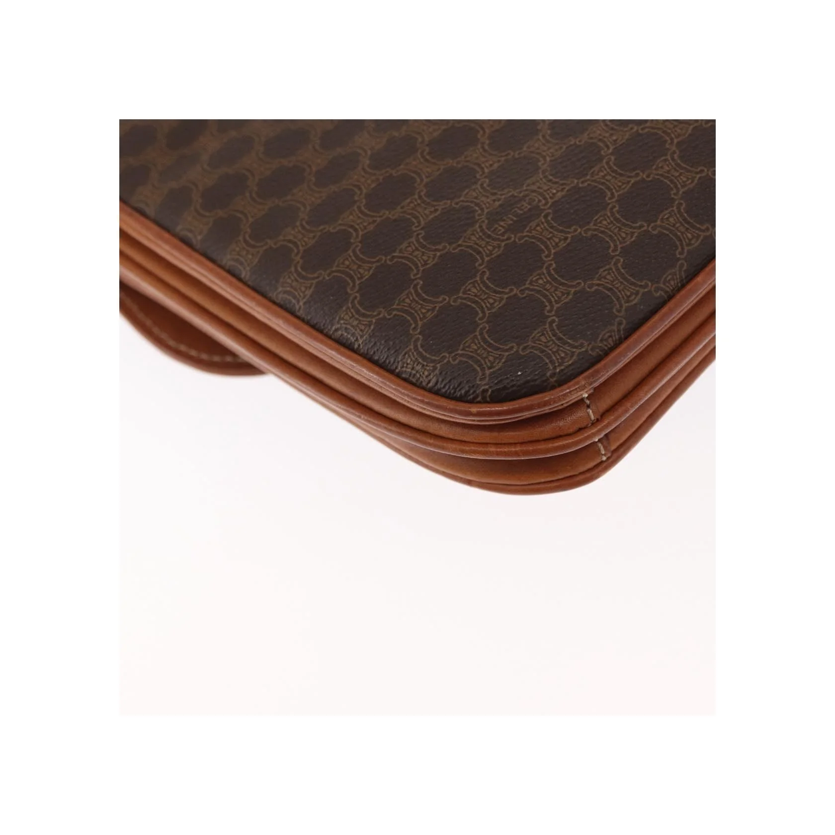 Sac À Bandoulière Celine Vintage Macadam - Brown - Image 9