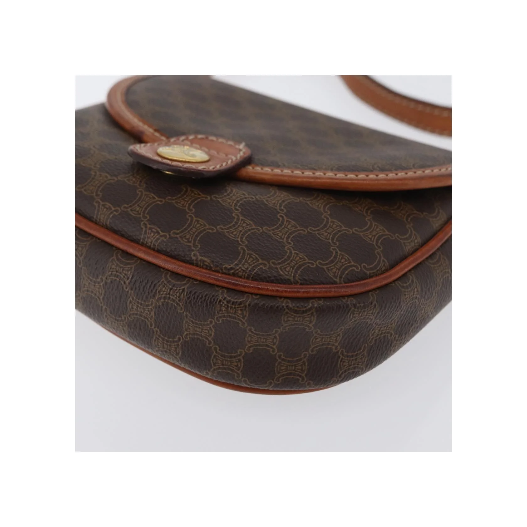 Sac À Bandoulière Celine Vintage Macadam - Brown - Image 10